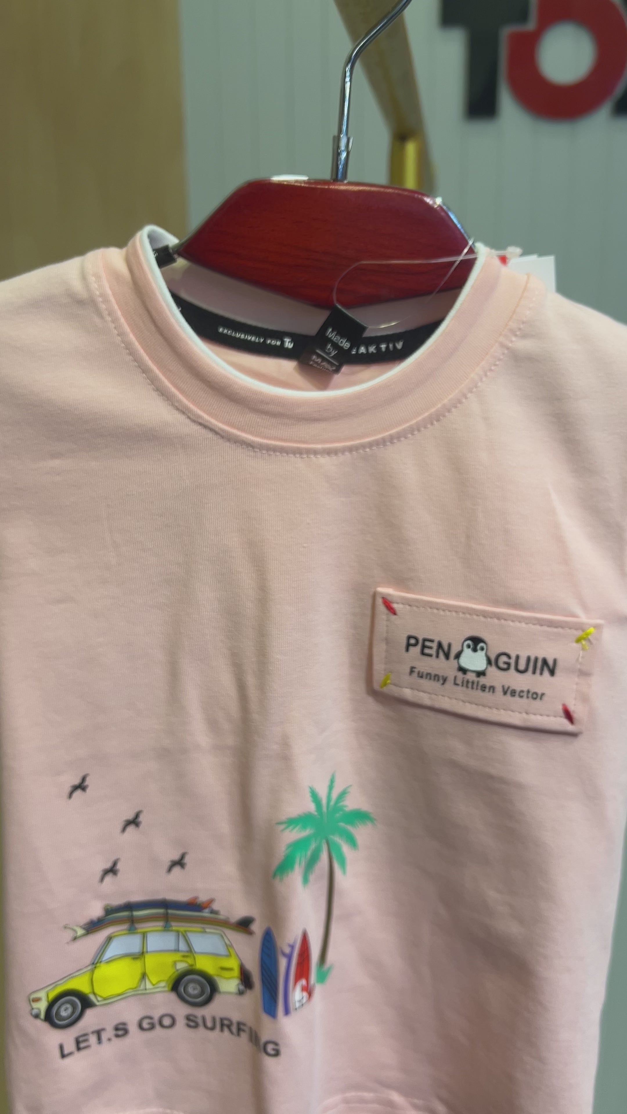 Kids “Let’s Go Surfing” T-Shirt & Shorts Set 333