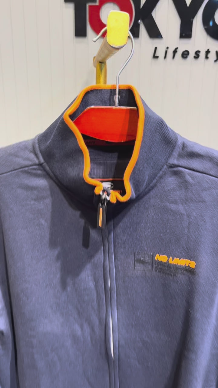GATSBY Mens Full Zipper Sweat Shirt No Limits Navy 02