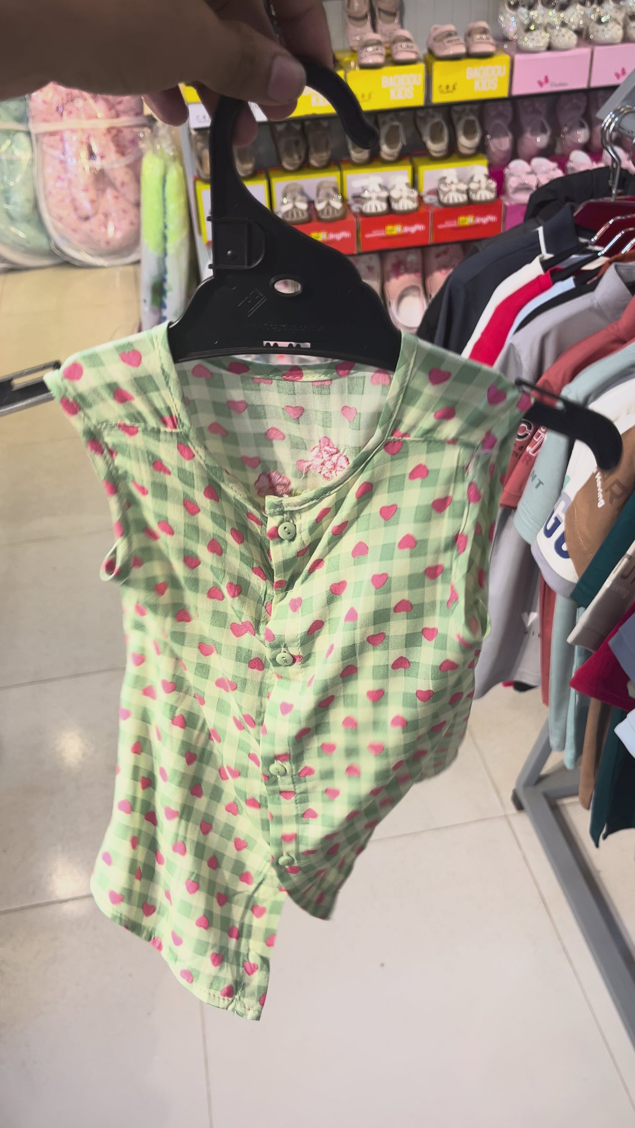 Kids Floral Embroidered Cotton Top & Shorts Set-104