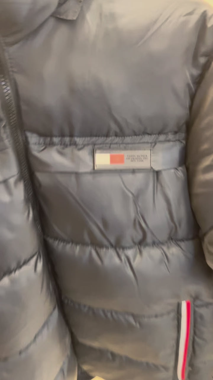 Mens Hooded Puffer Jacket Winter Insulated Jacket 1005