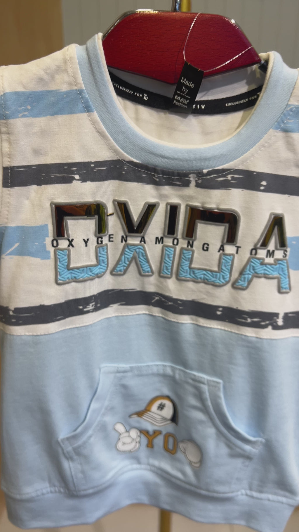 Kids “OXYDA YO” Printed T-Shirt & Shorts Set 348