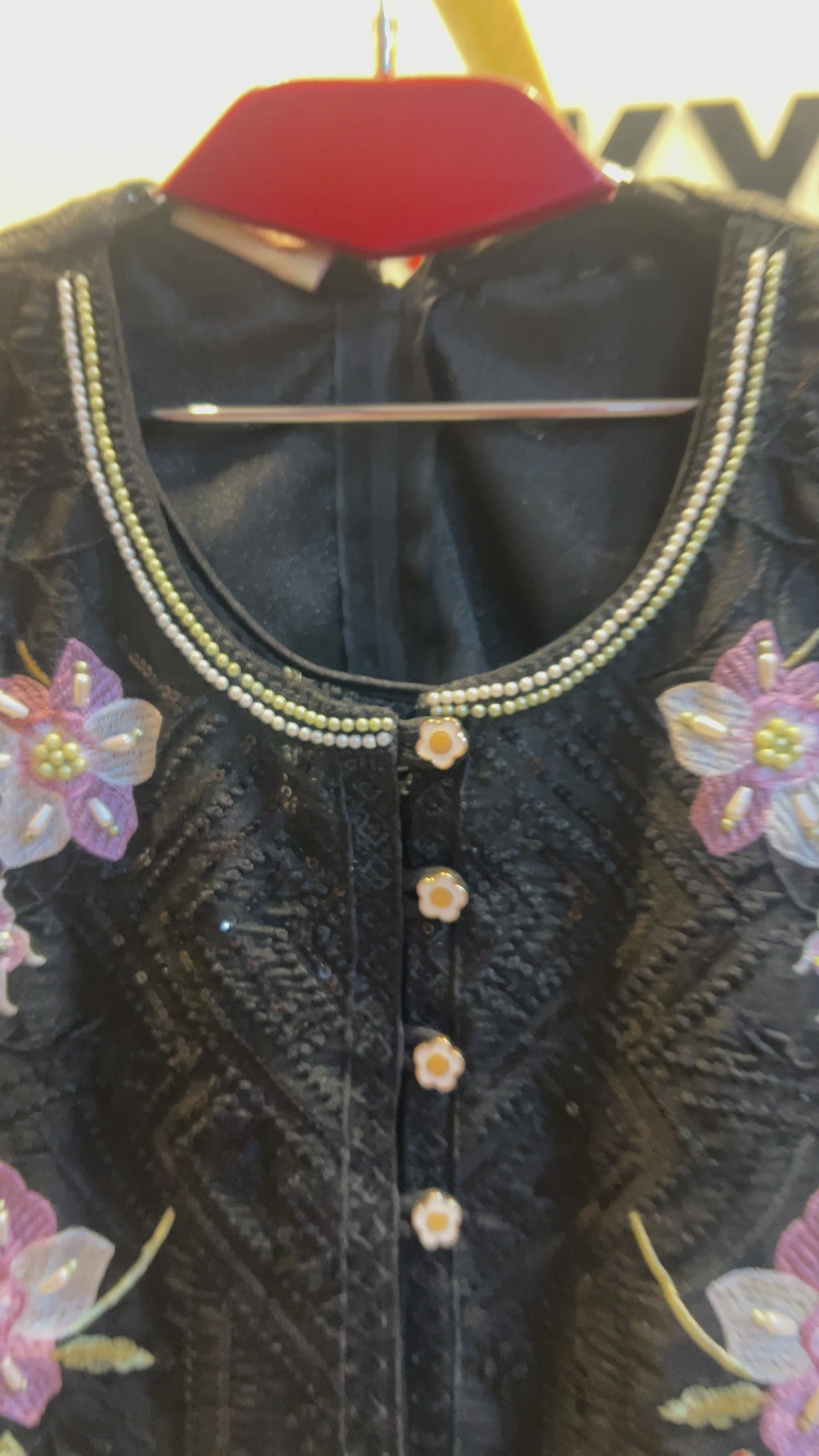 Girls Floral Embroidered 3 Piece-C105