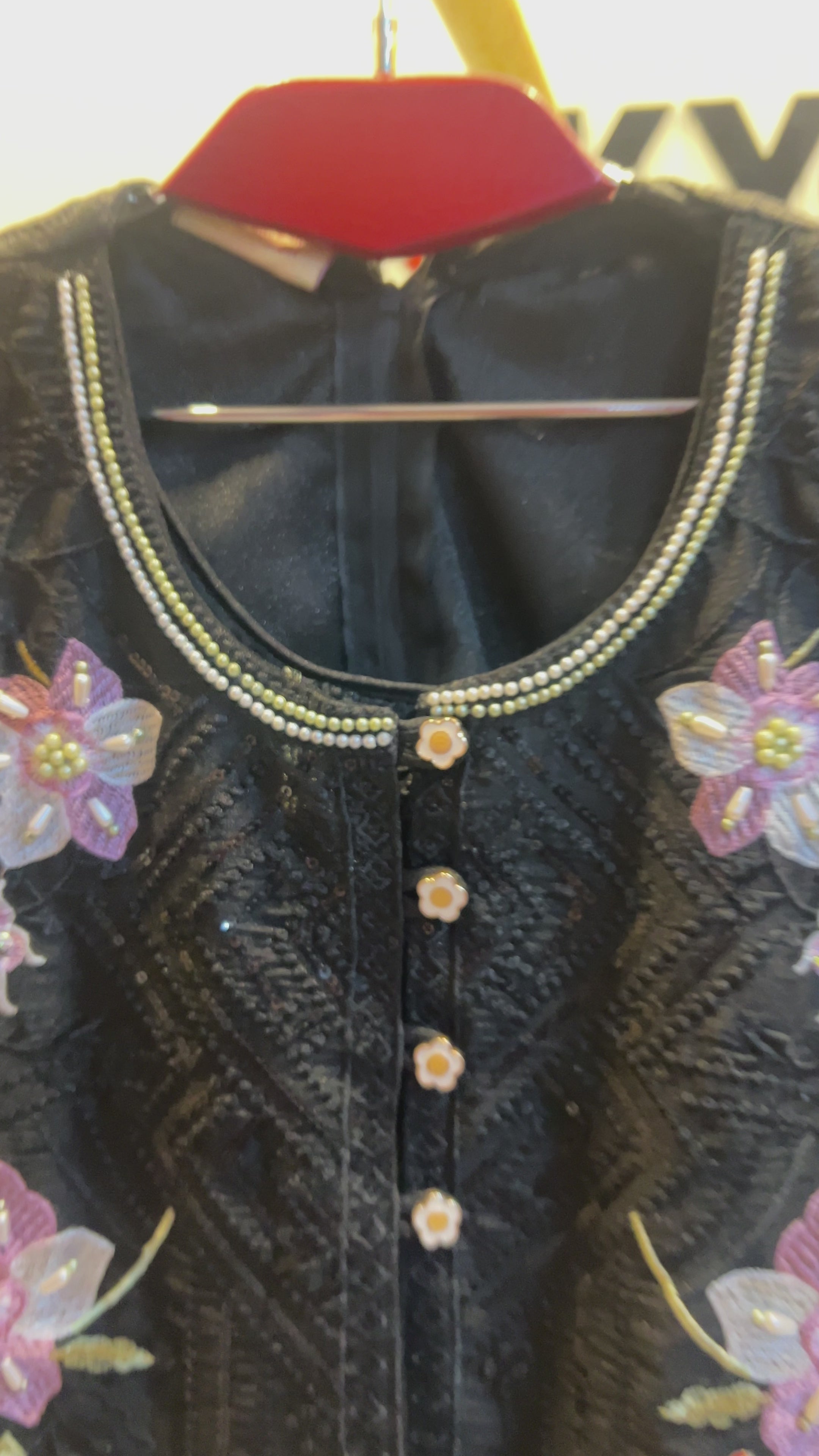 Girls Floral Embroidered 3 Piece-C105