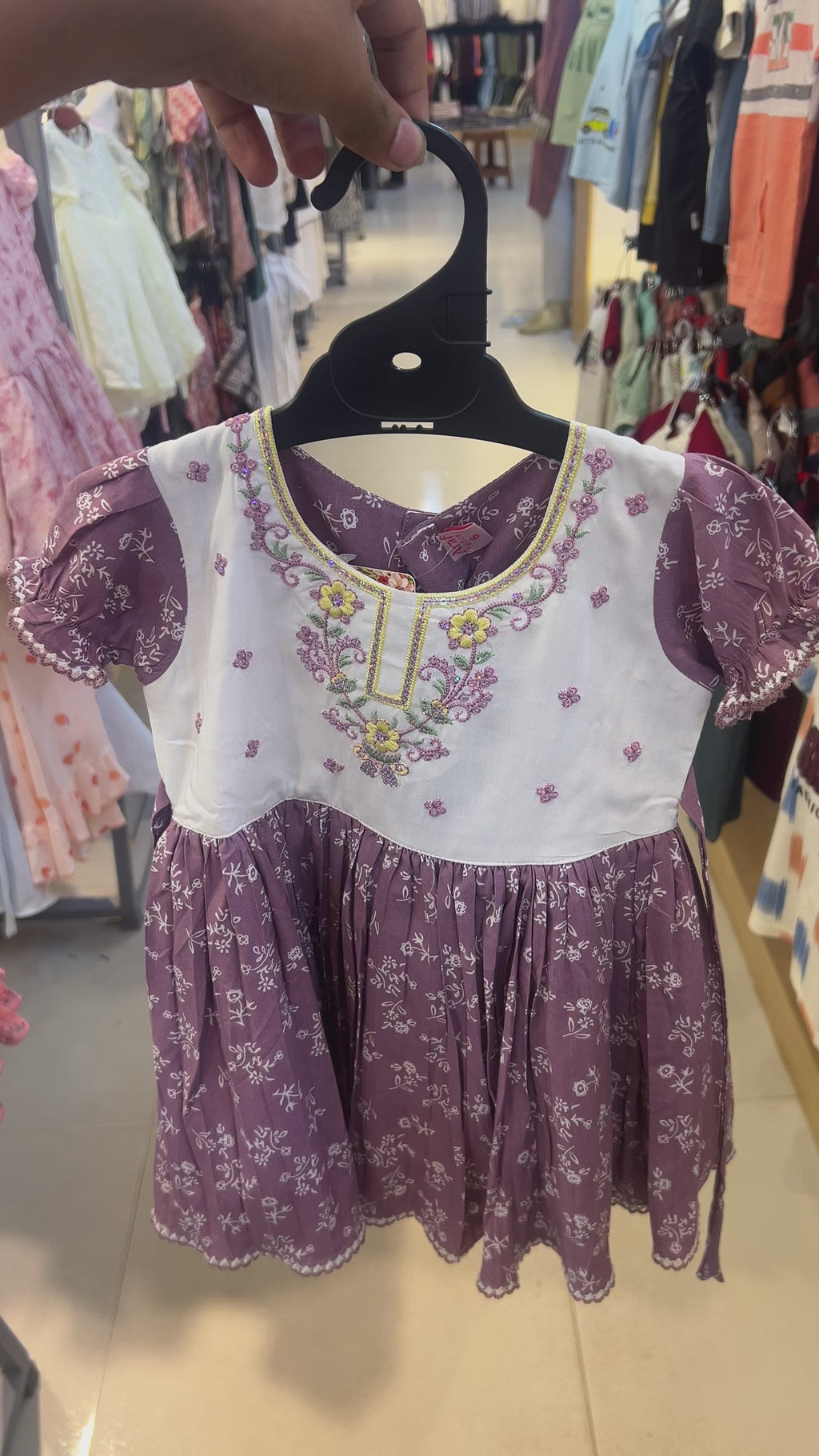 Baby Girls Elegant Embroidered Dress 247