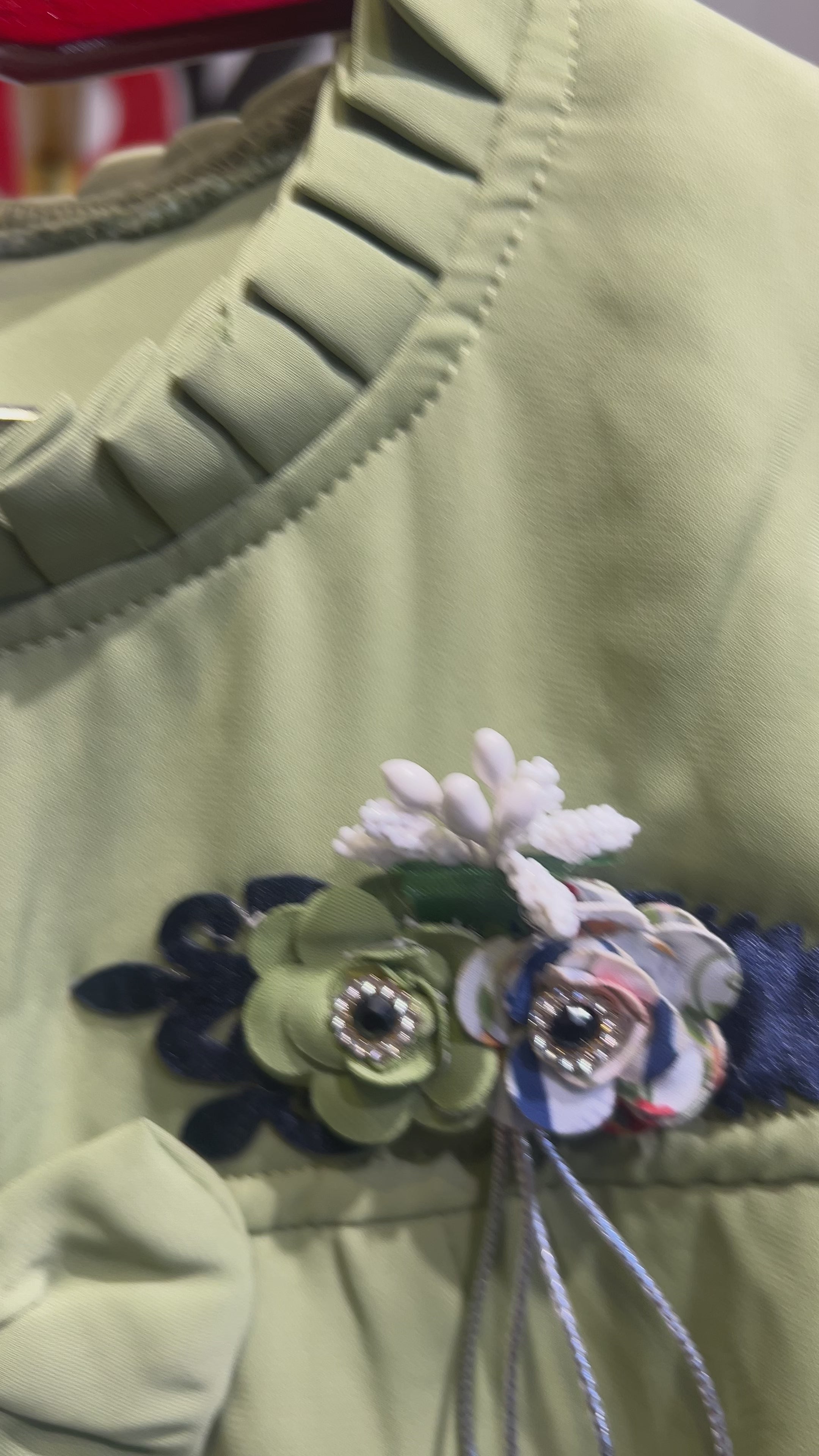 Girls Floral Pleated Skirt Set with Bow Detail Top.148..