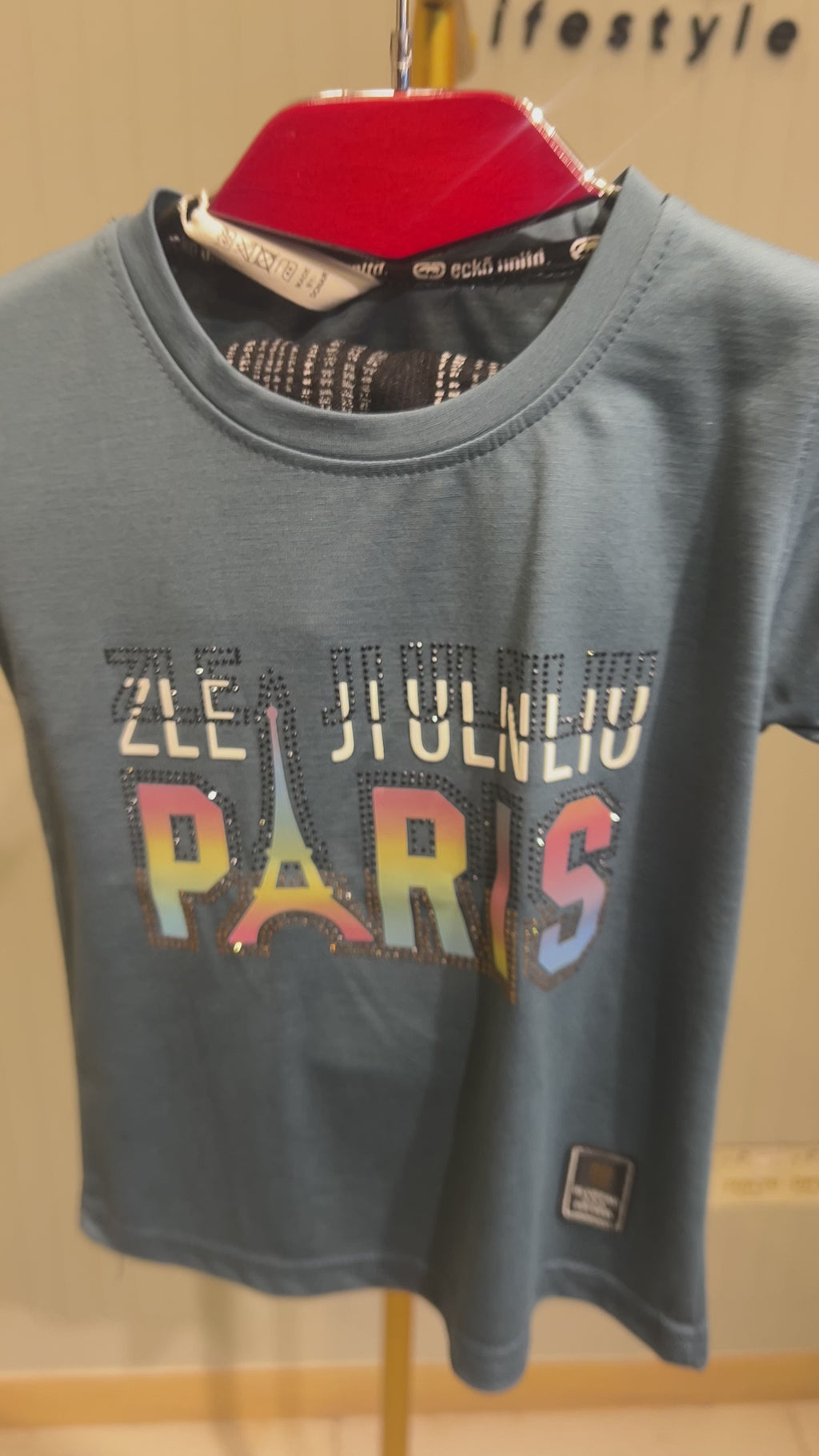 Boys Paris Printed T-Shirt & Pant Set 371