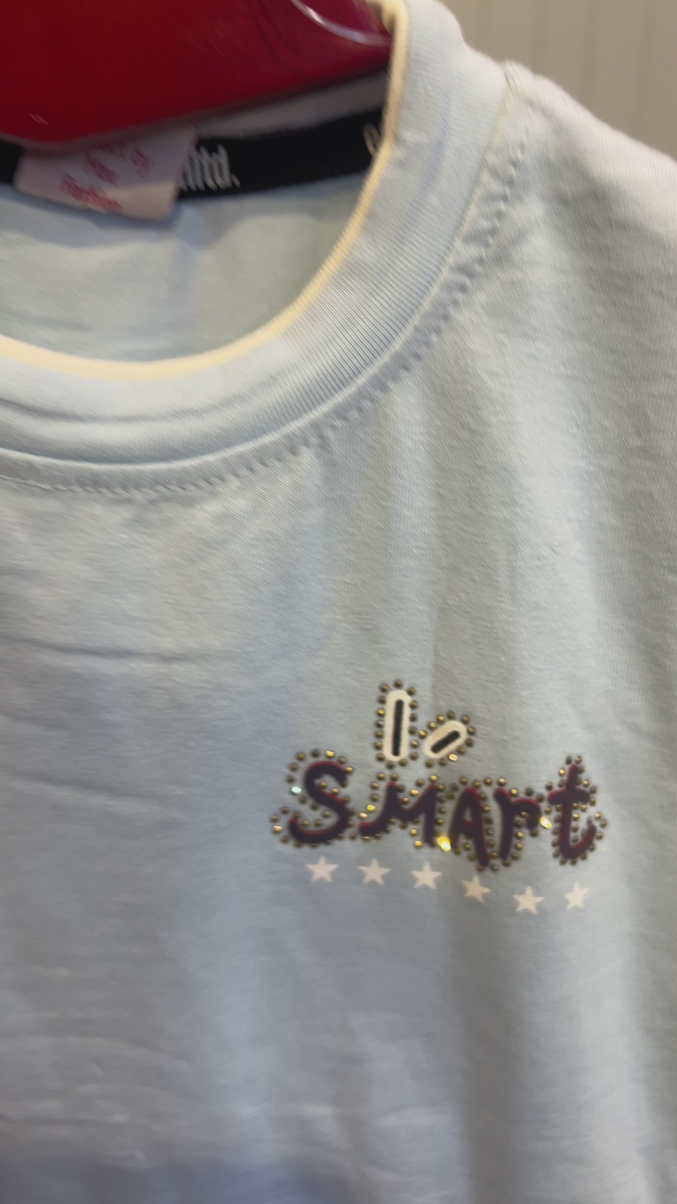 Kids “I’m Smart” Cartoon Printed T-Shirt & Shorts Set 328