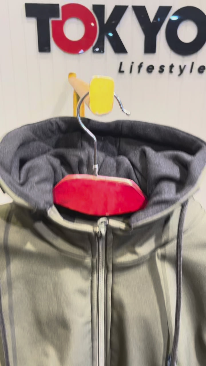 Premium Heavy Winter Jacket with Removable Hoody Olive