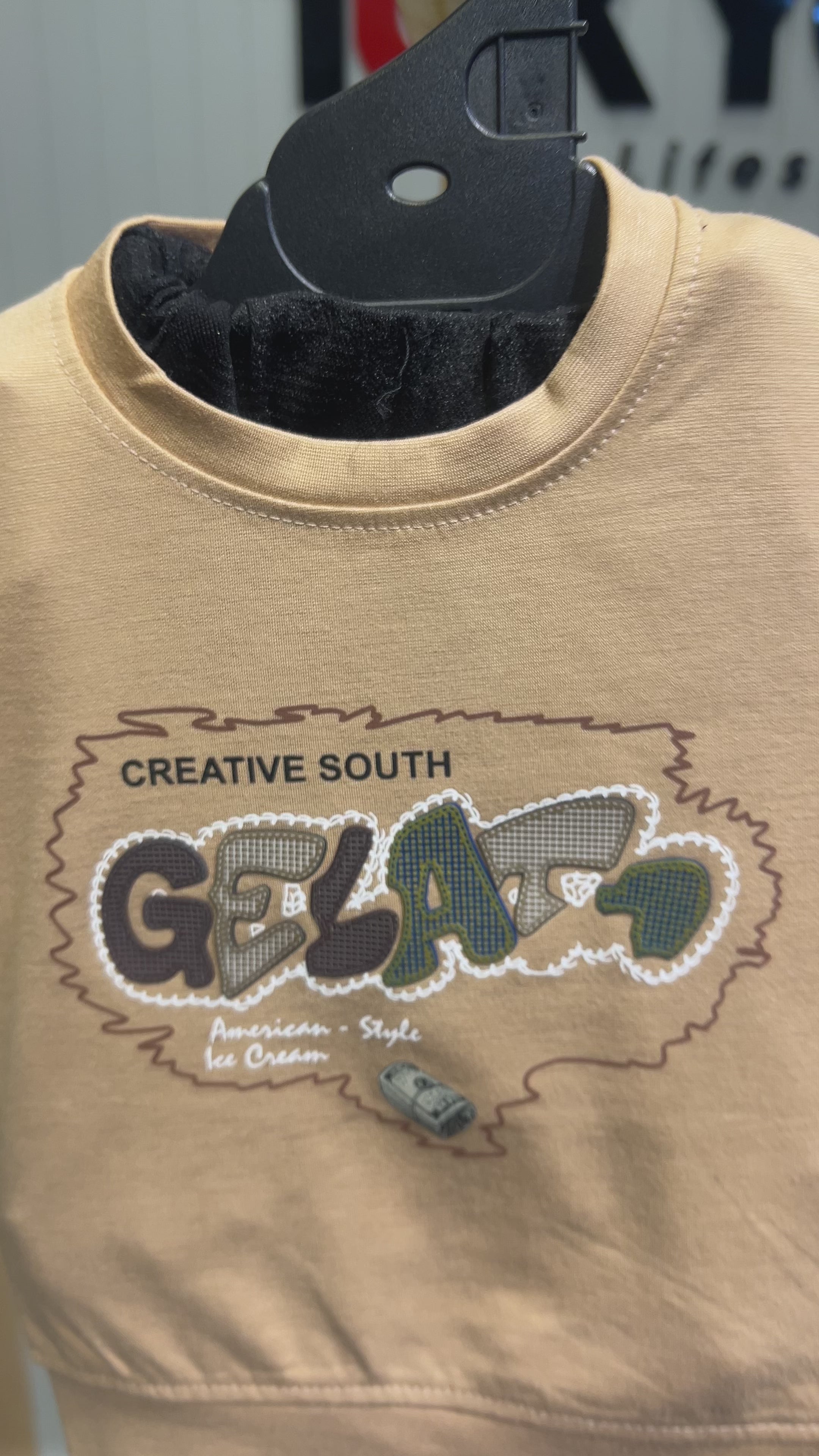 Kids Creative South Printed T-Shirt & Textured Short Set 342