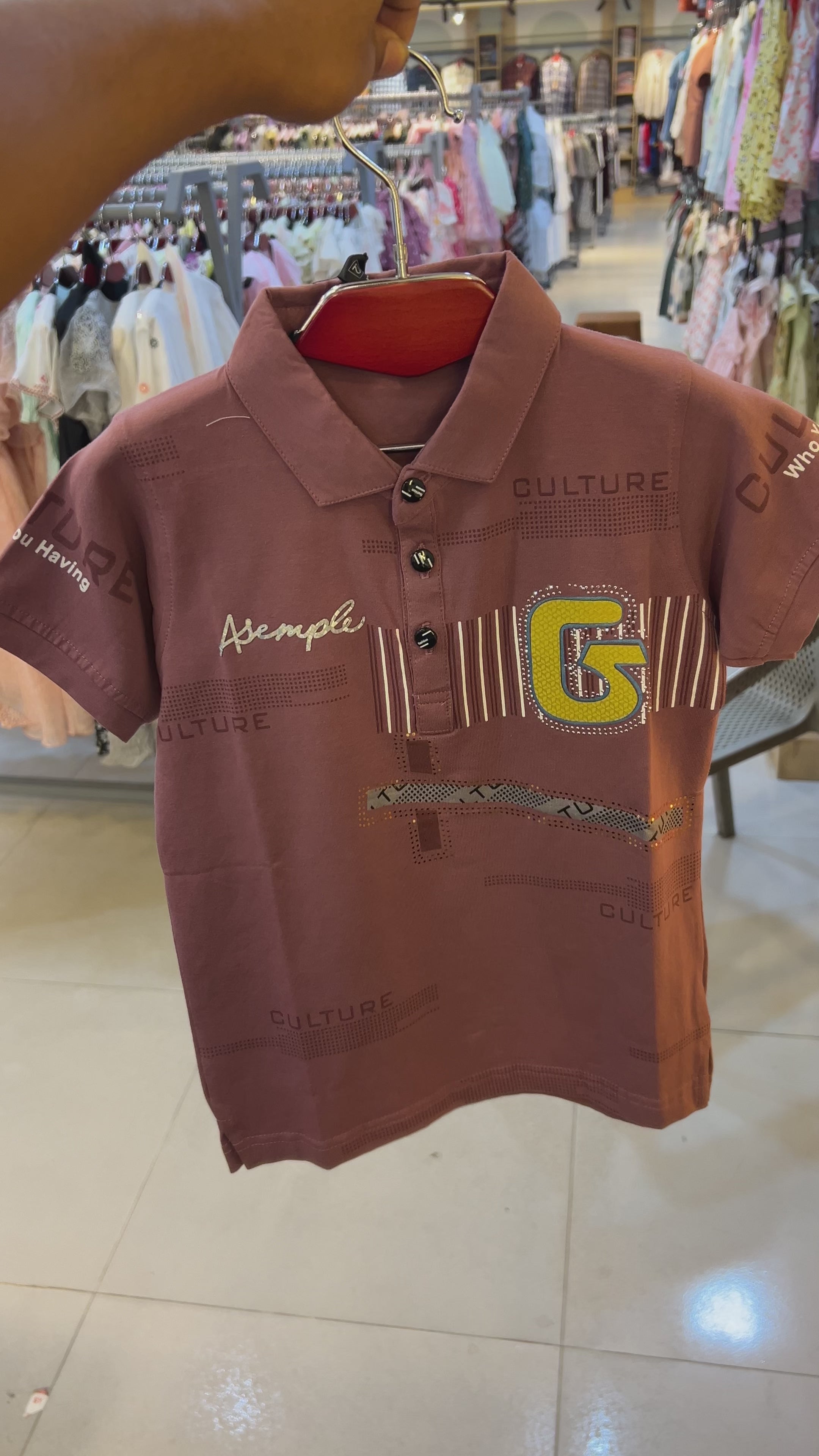 Boys Casual Polo T-Shirt & Printed Shorts Set 349