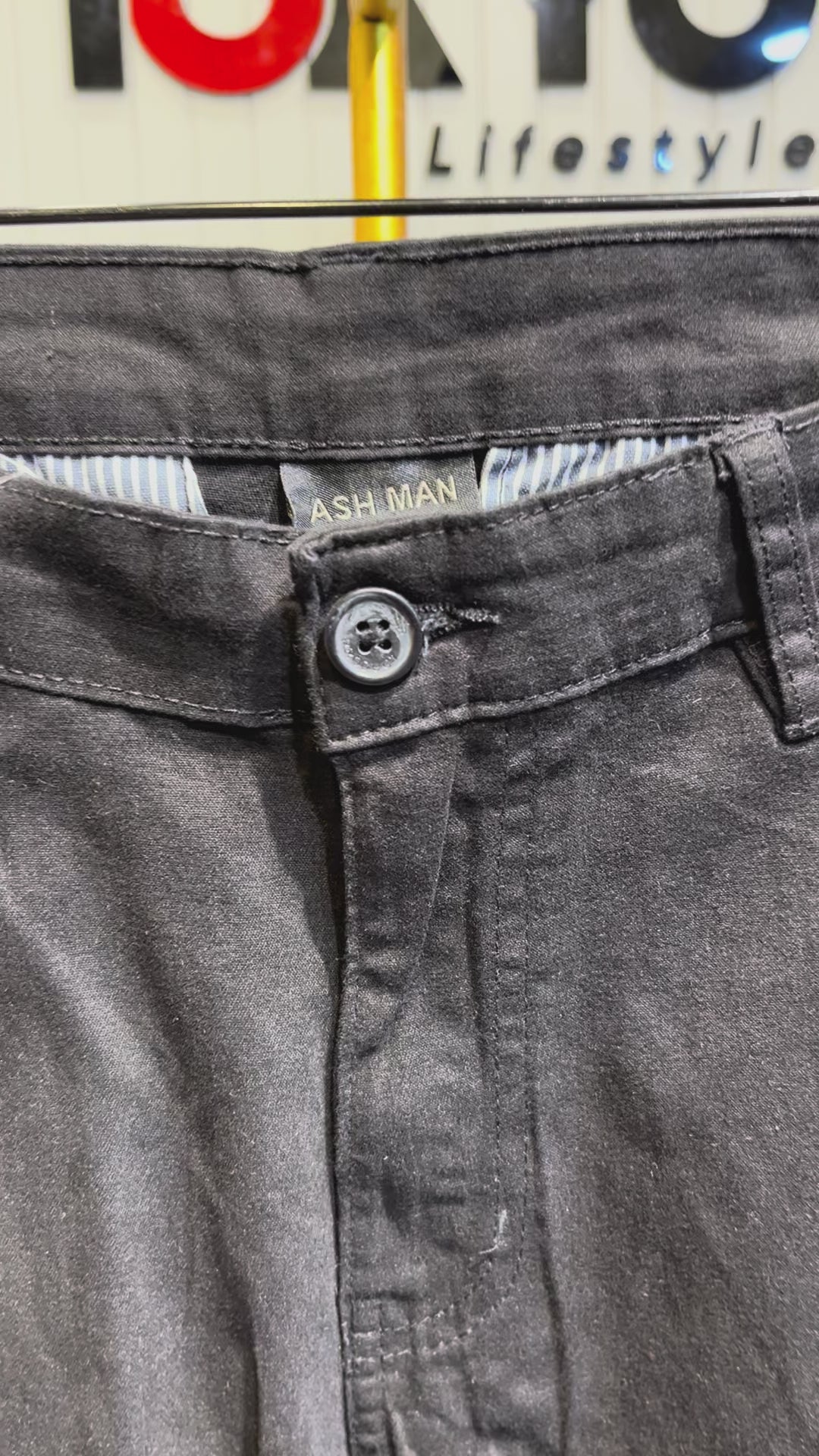 GATSBY 10 POCET CARGO TWILL PANT _ASH MAN BLACK