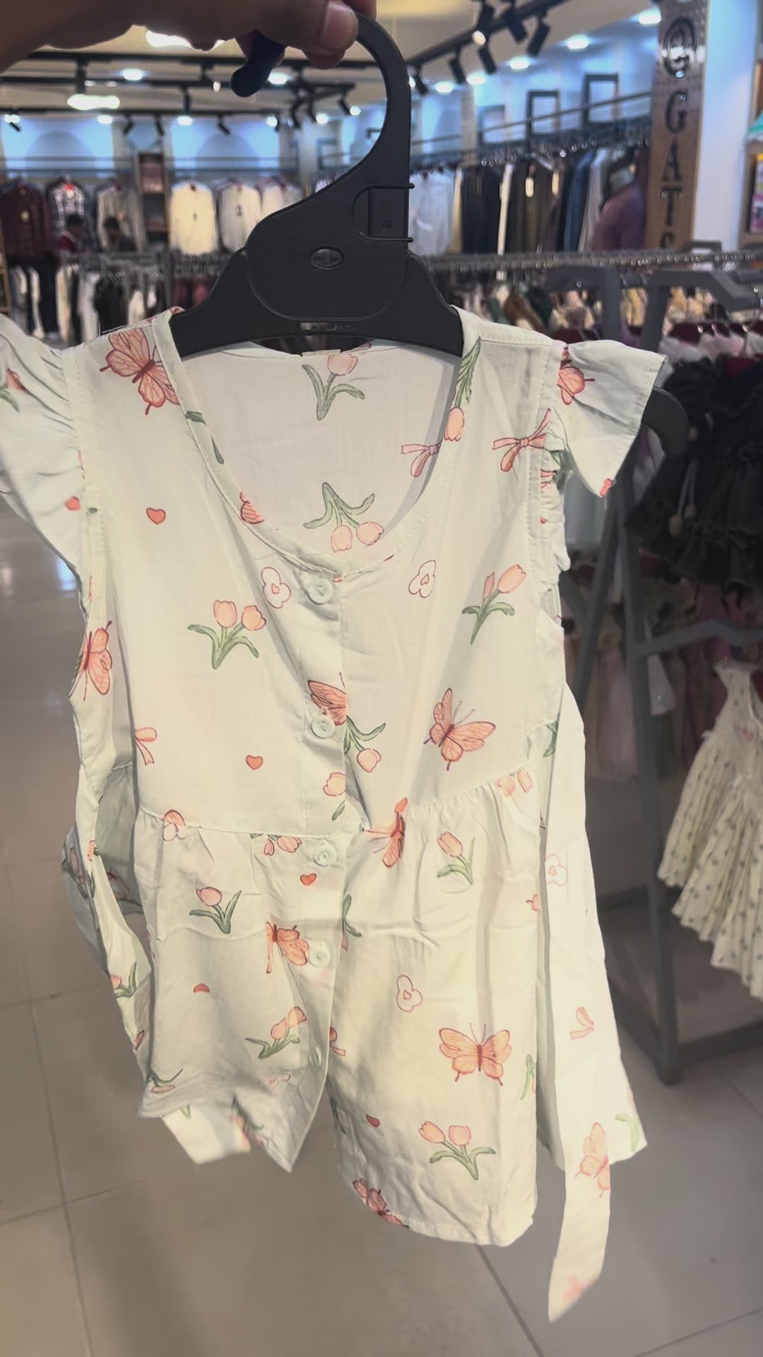 Baby Girls Floral Butterfly Dress 263