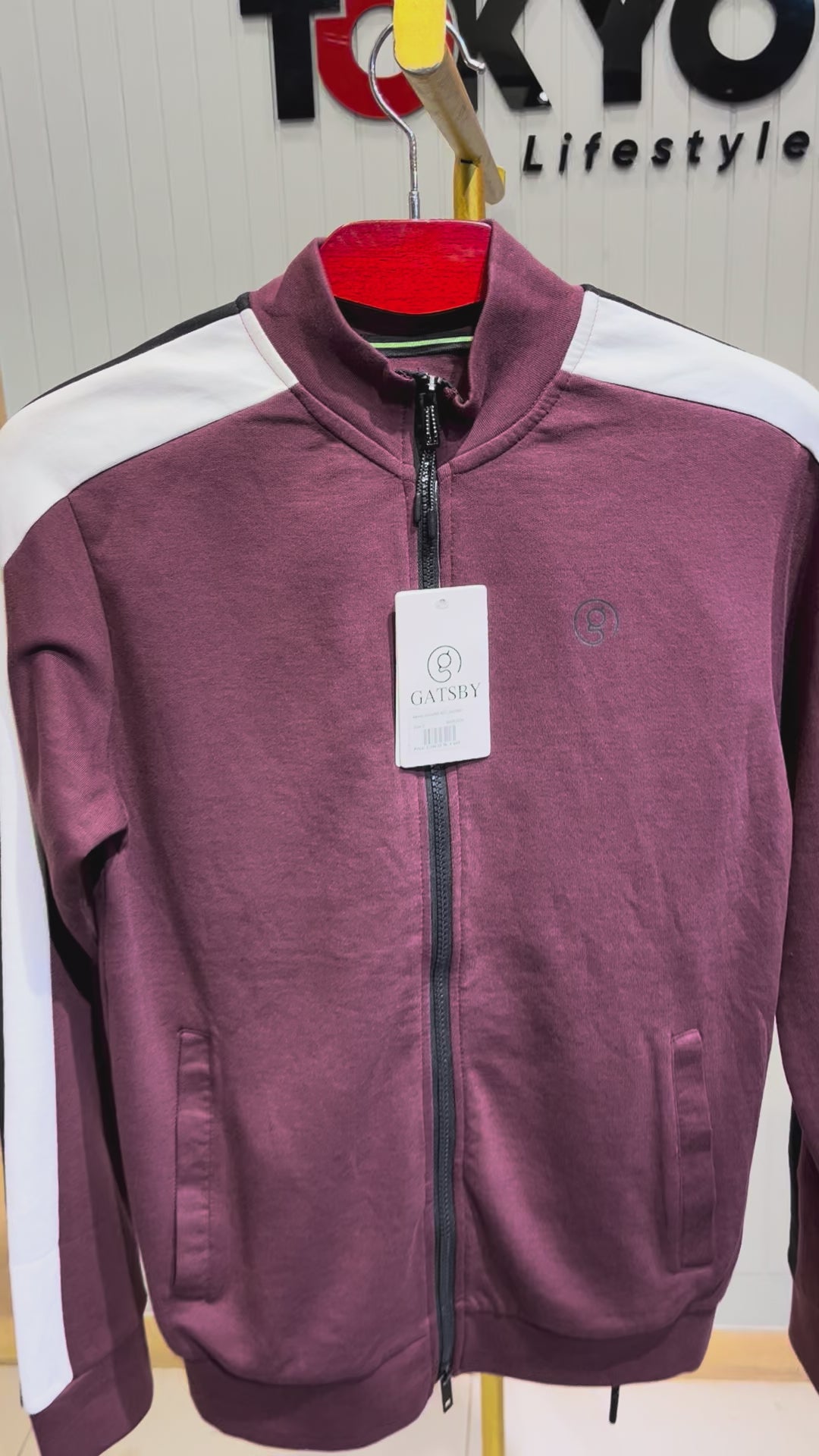 GATSBY Mens Jogging Set_ Maroon 05