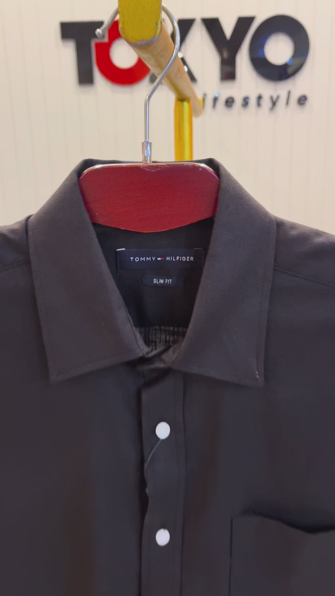 TMFS Signature Formal Cotton Shirt 221 Black