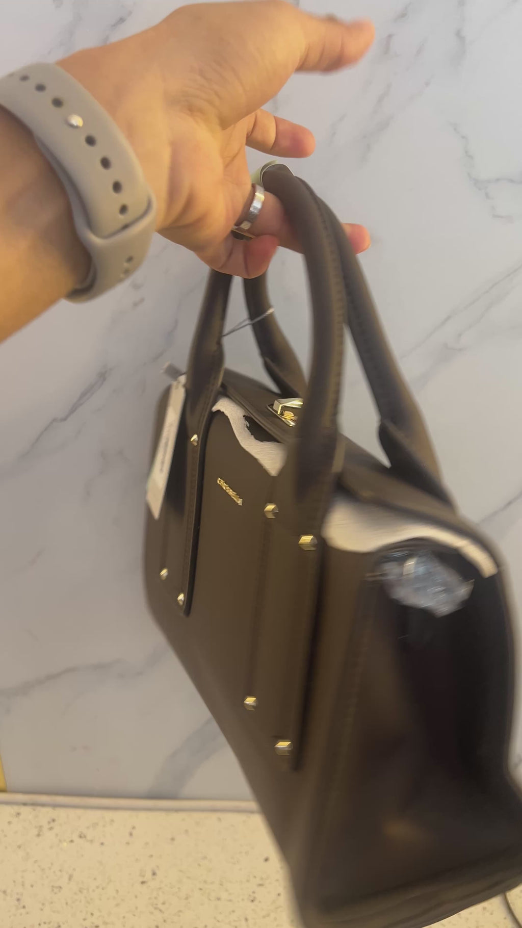 Premium Structured Top Handle Handbag – LB45