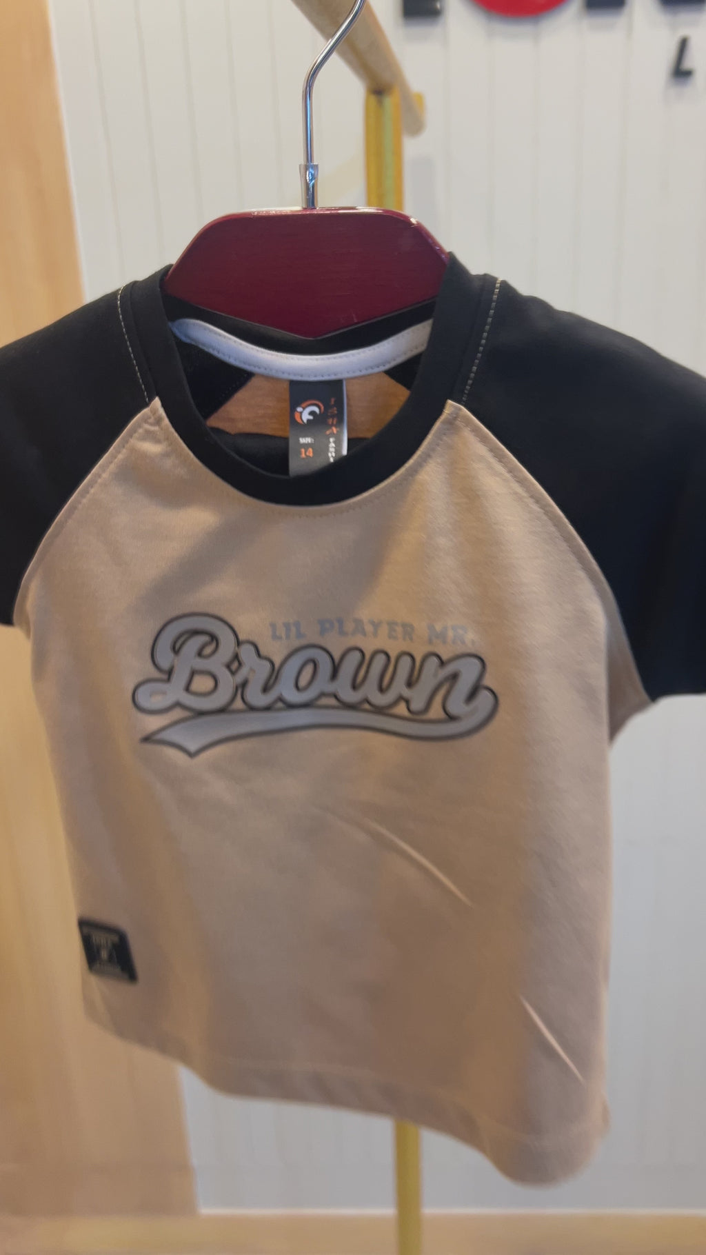 Kids Premium Raglan T-Shirt & Short Co-Ord Set – Brown Print 284
