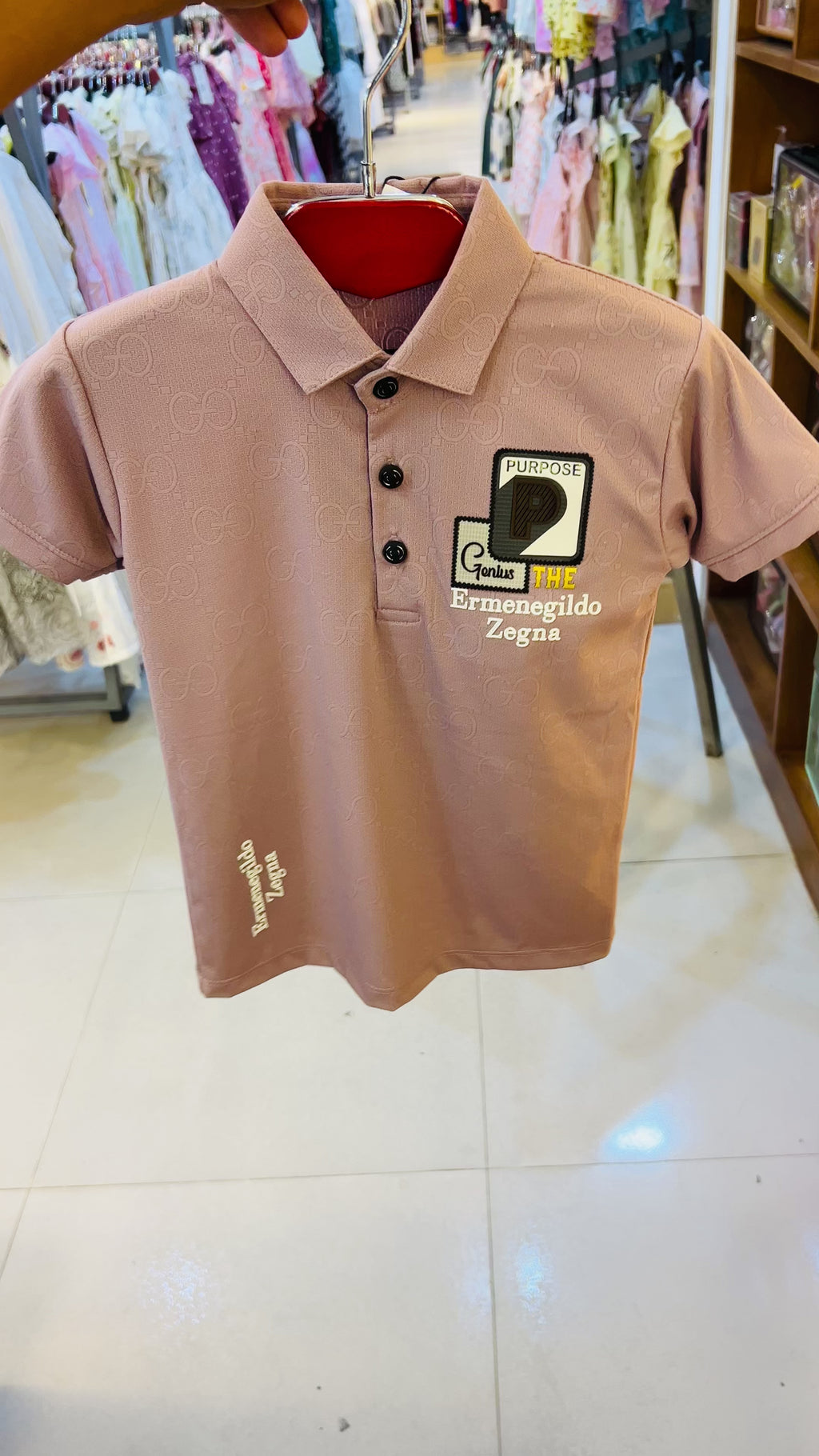 Kids Premium Polo T-Shirt & Shorts Set Luxury Monogram Edition 277
