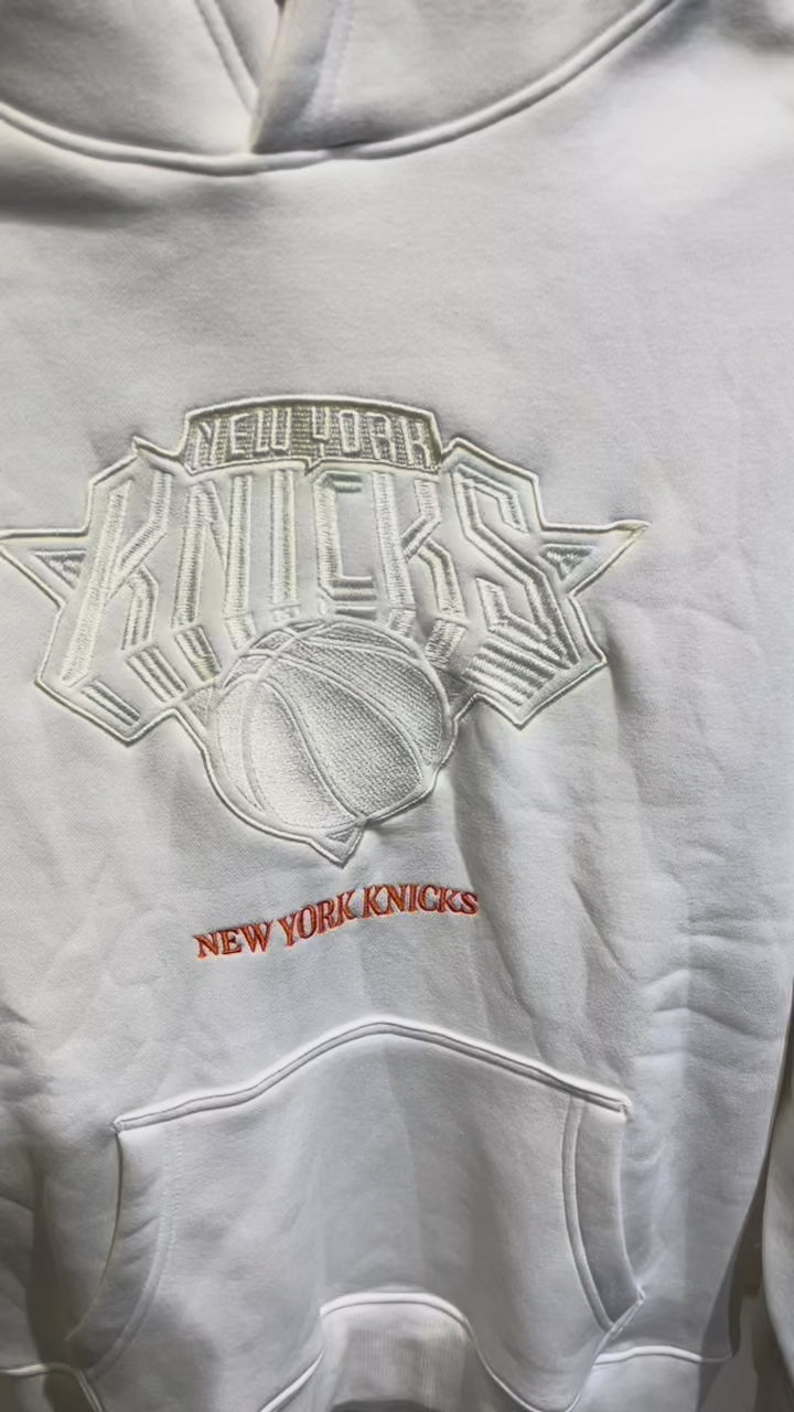 GATSBY Premium Embossed Hoodie White NBA