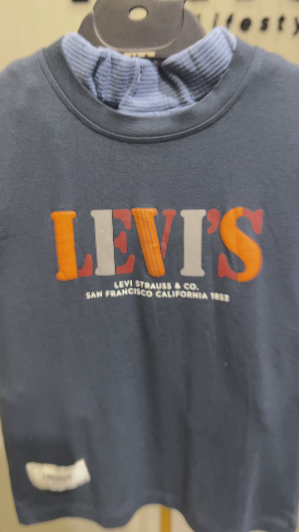 Kids Levi’s Style Printed T-Shirt & Shorts Set 328