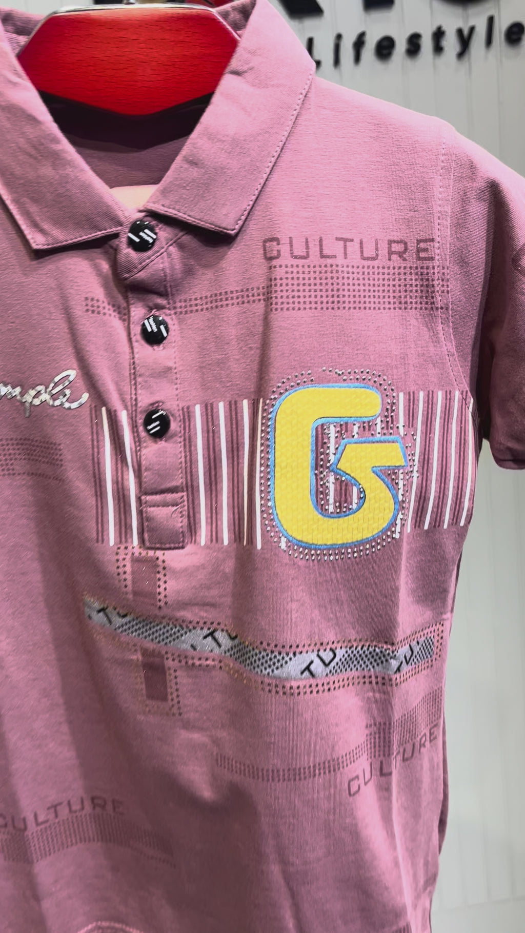 Boys Premium Graphic Polo T-Shirt – Culture G Print Edition 294