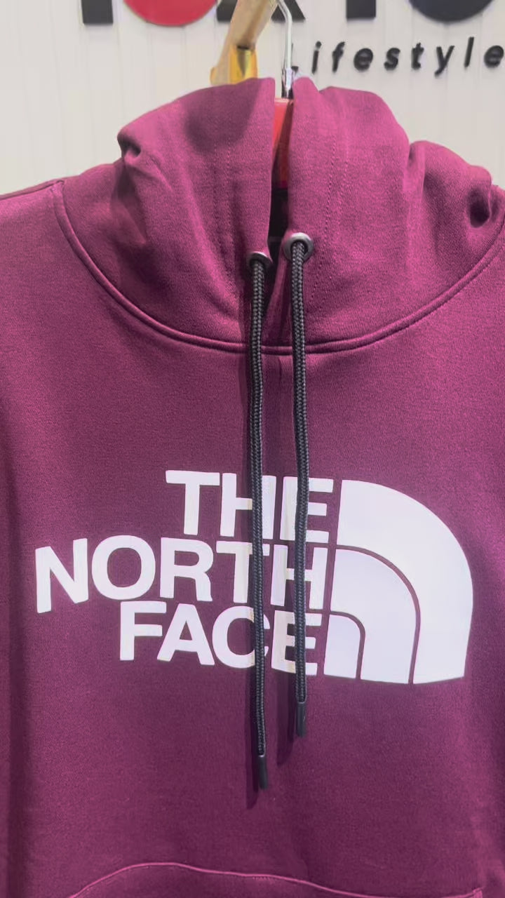 Premium Logo Hoodie & Joggers Set for Men TNF-1037 Maroon