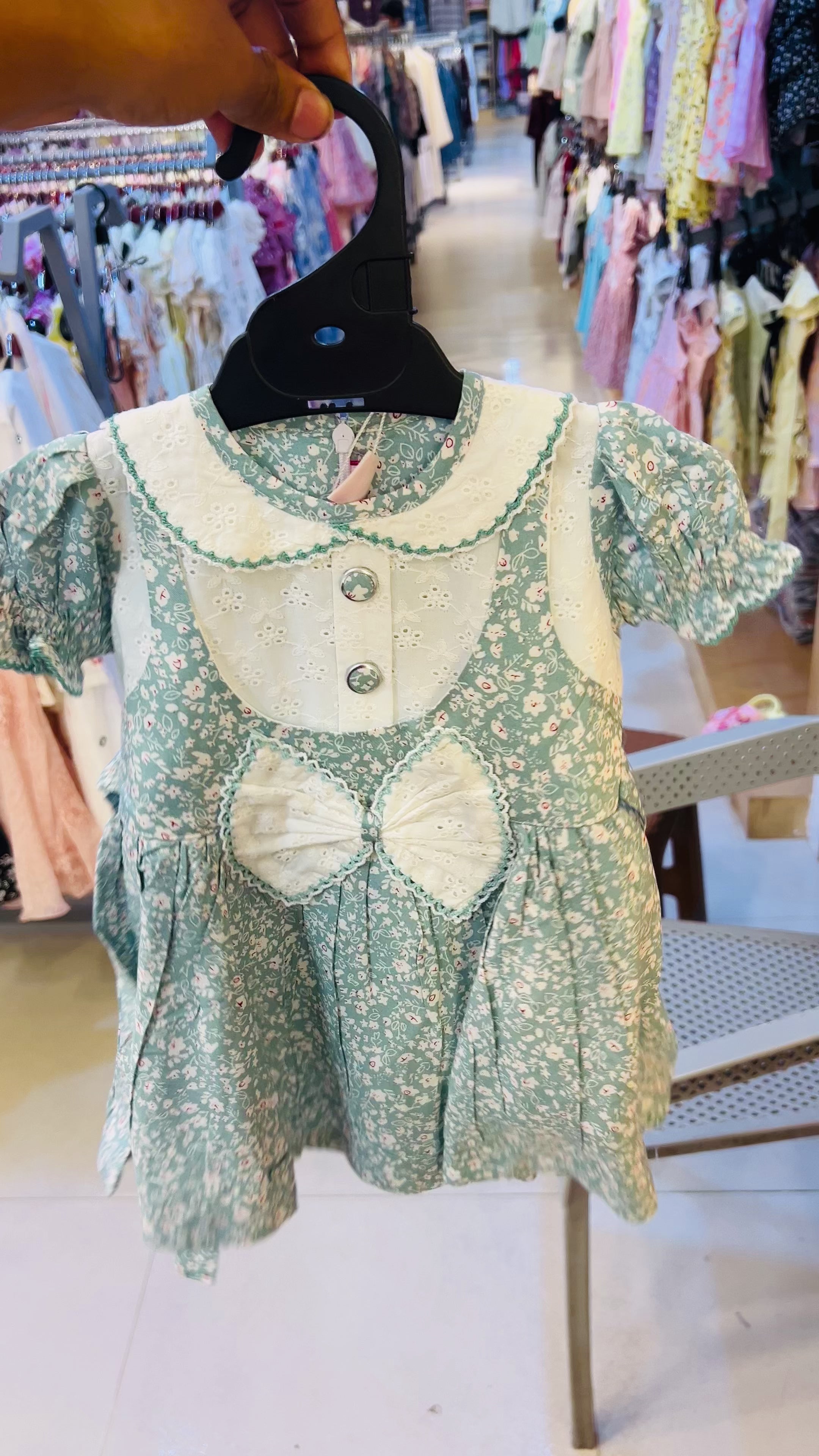 Premium Baby Girls Floral Dress Set (Top + Bloomer)206