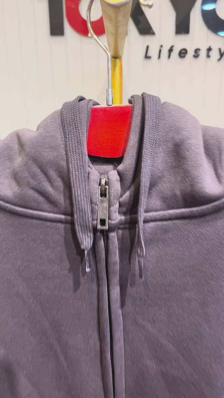 GATSBY Mans Hoodie (Full Zipper) Mascot Black MB01