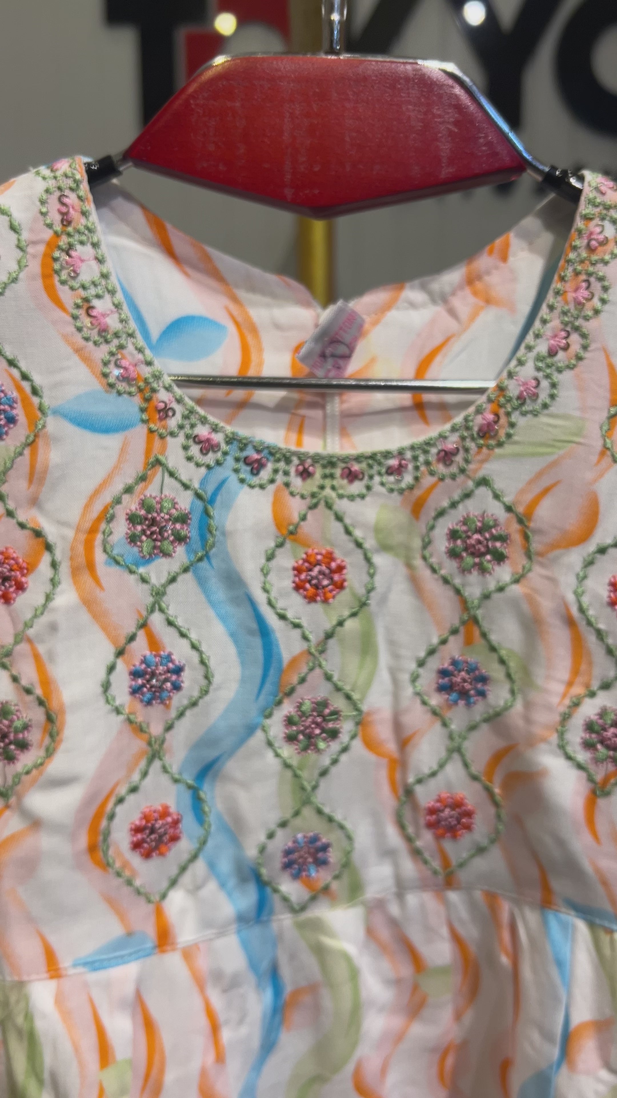 Baby Girl Printed Layered Dress with Inner Cotton Brief A/B/C