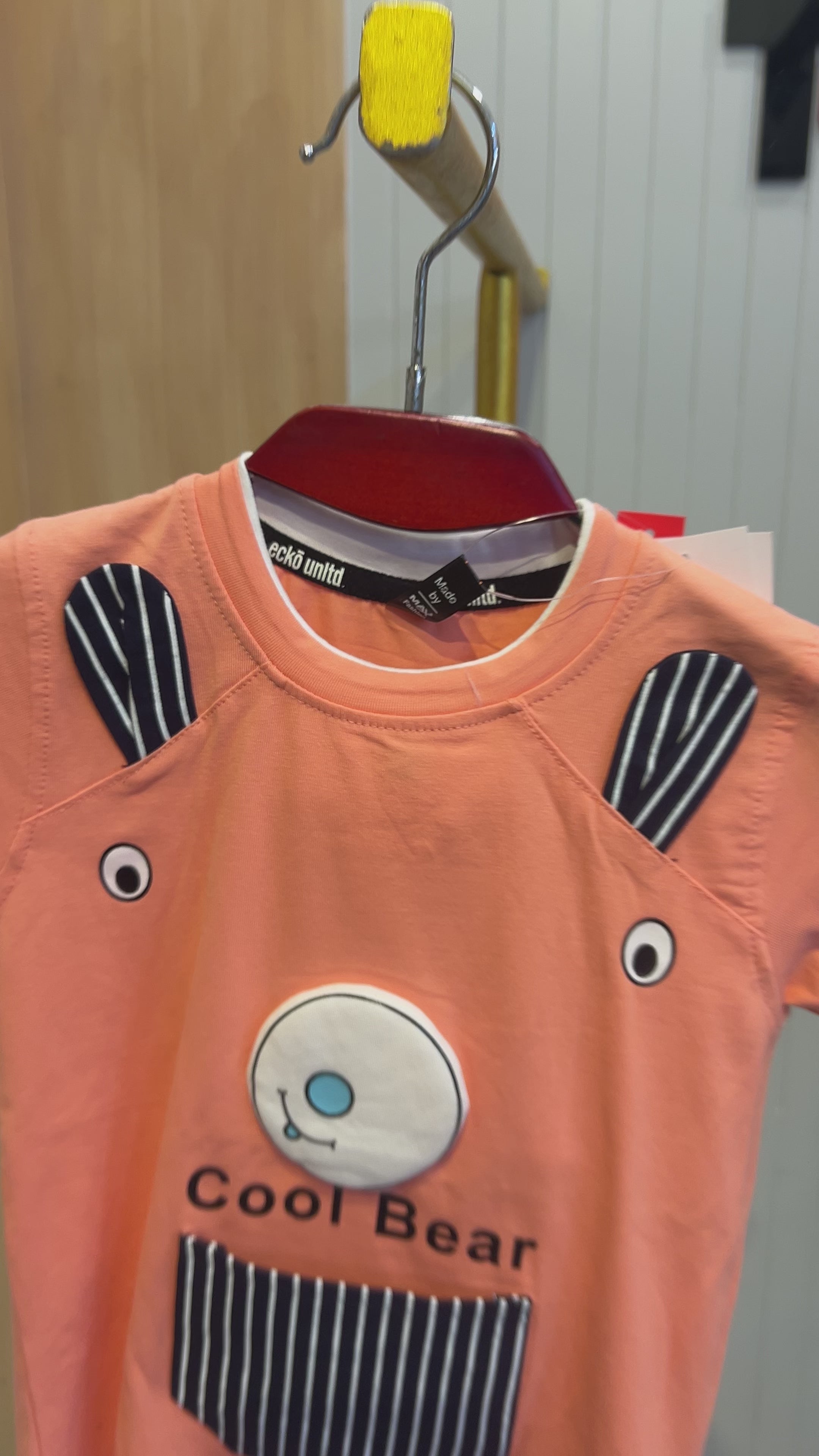 Baby Boys “Cool Bear” T-Shirt & Shorts Set 329