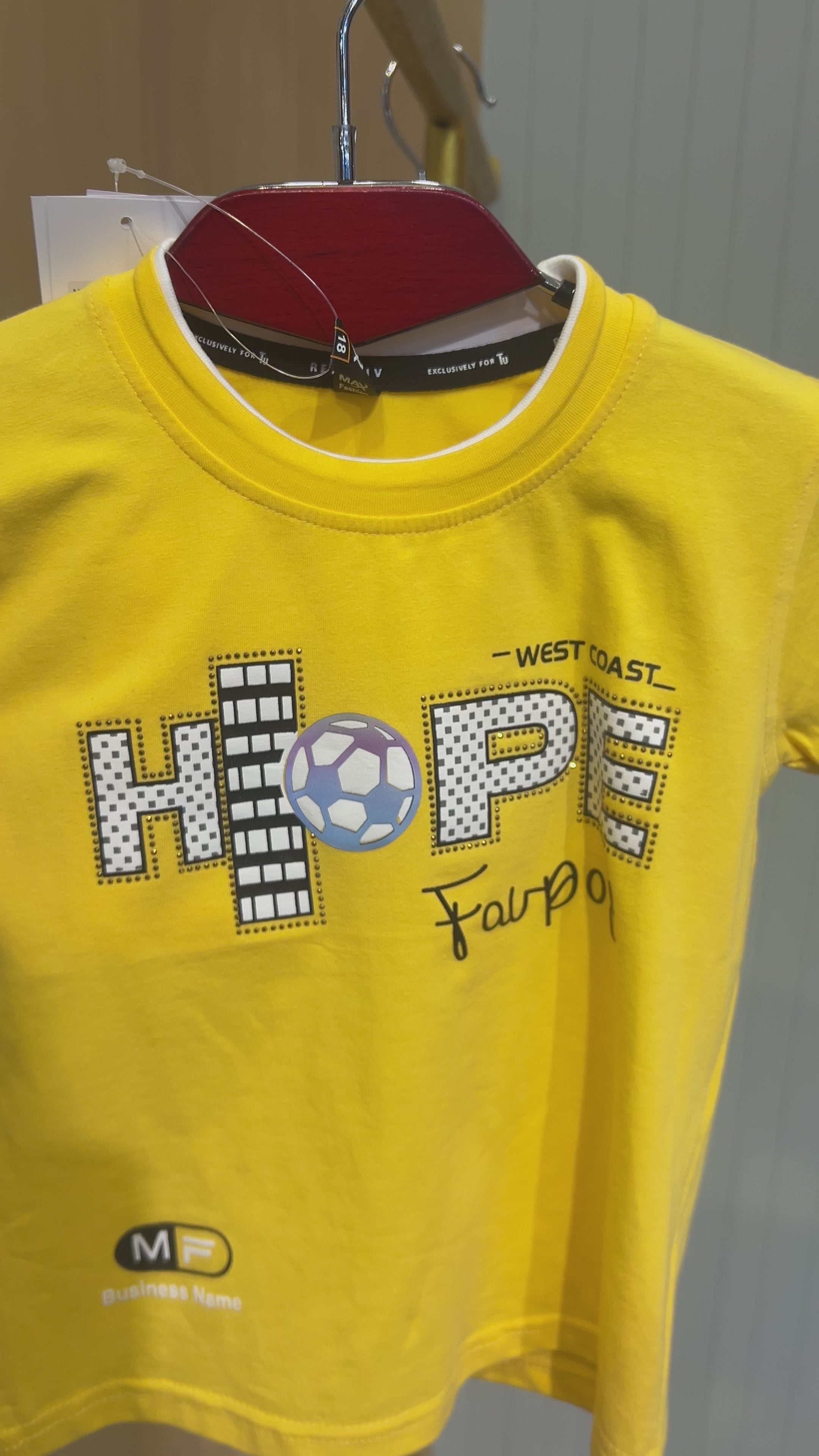 Kids HOPE Printed T-Shirt & Shorts Set 329