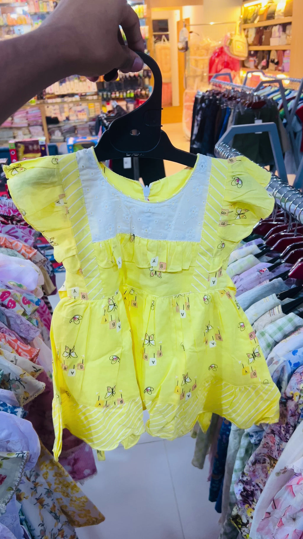 Girls Print Dress Set with Bloomers 209