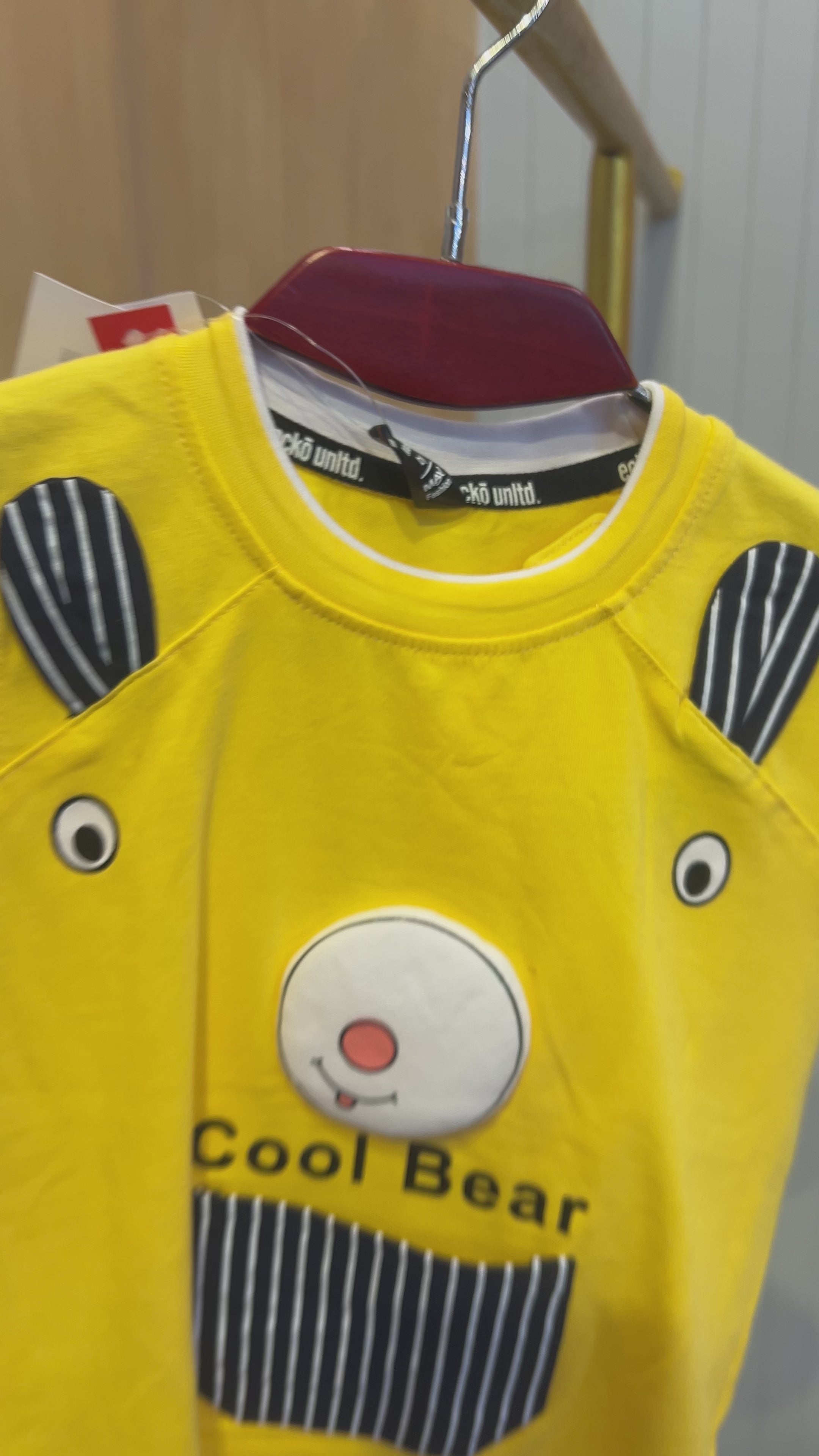 Baby Boys “Cool Bear” T-Shirt & Shorts Set 329