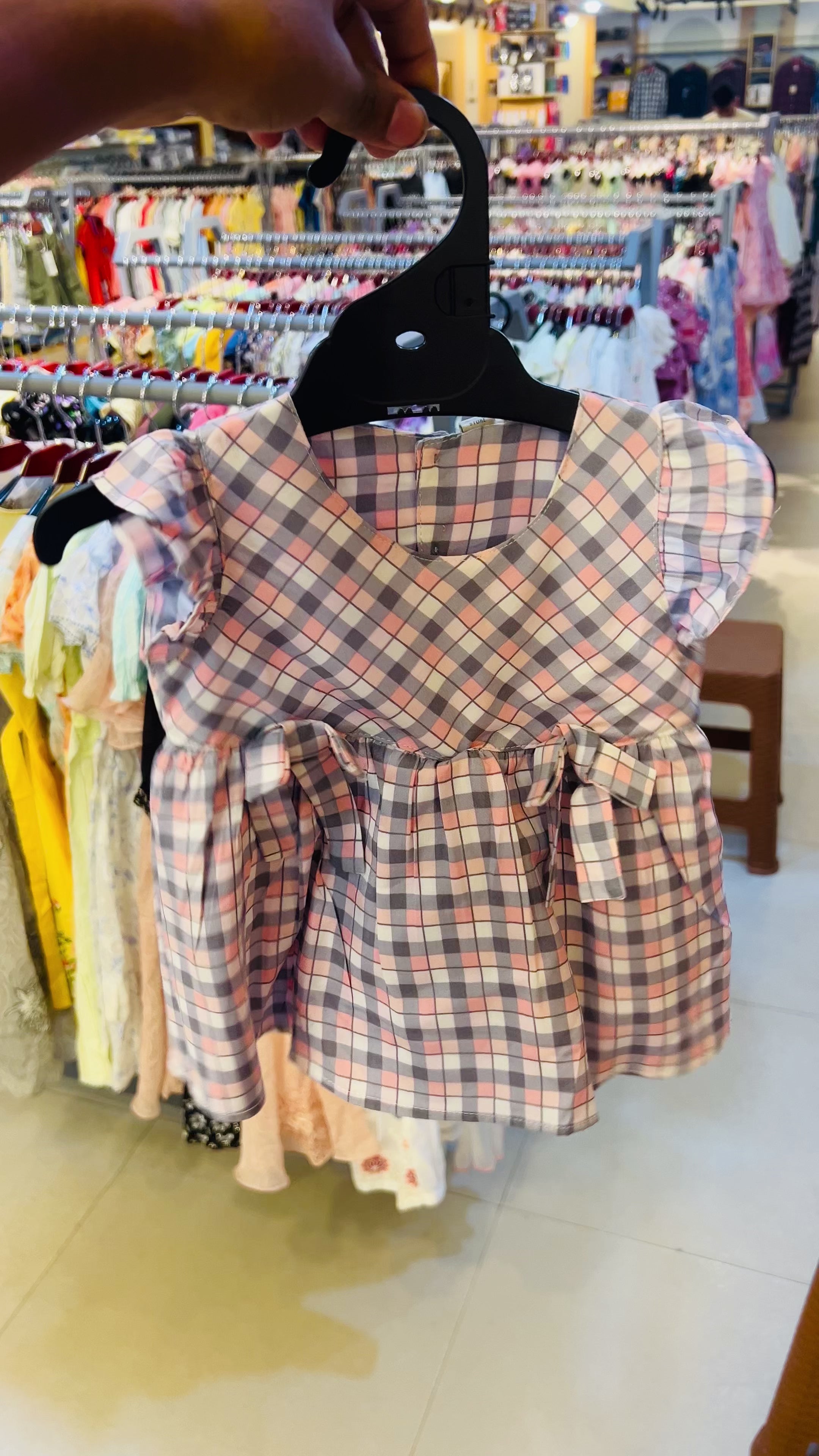 Kids Polka Dot Frill Dress Set 0006