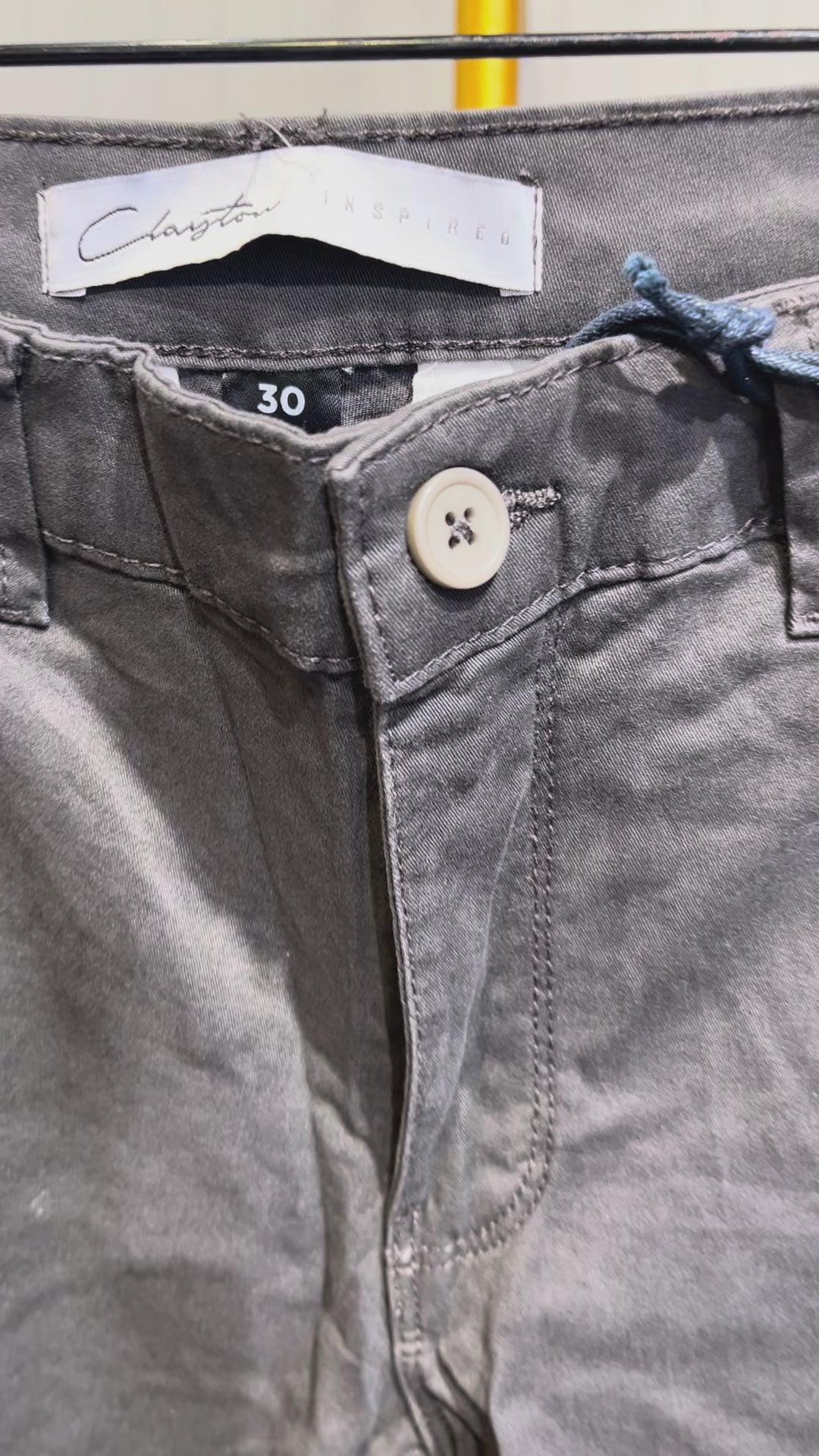 GATSBY Mens Twill Pant _ Clayton Dark Ash