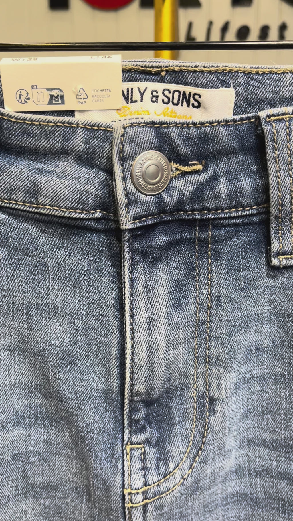 GATSBY Mens DENIM PANT 26_Only & SONS light was