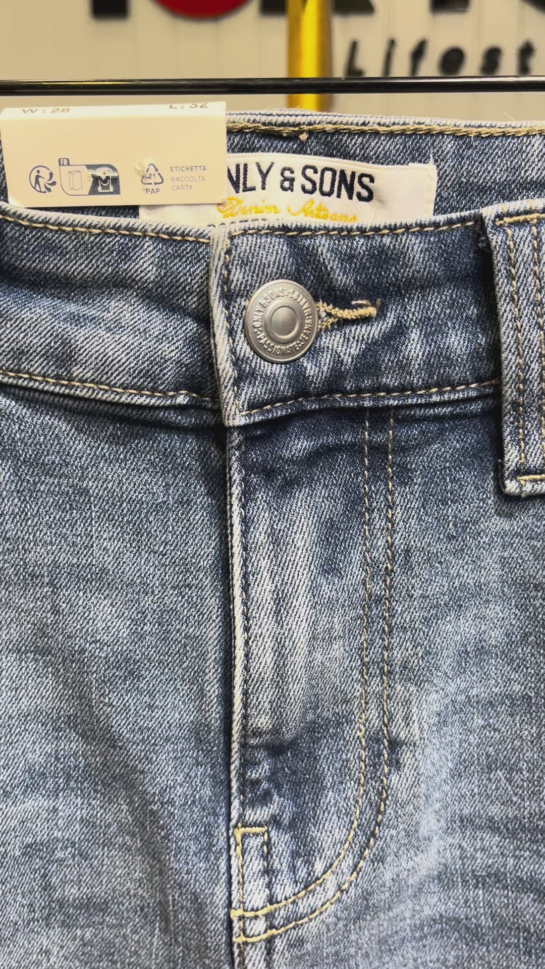 GATSBY Mens DENIM PANT 26_Only & SONS light was