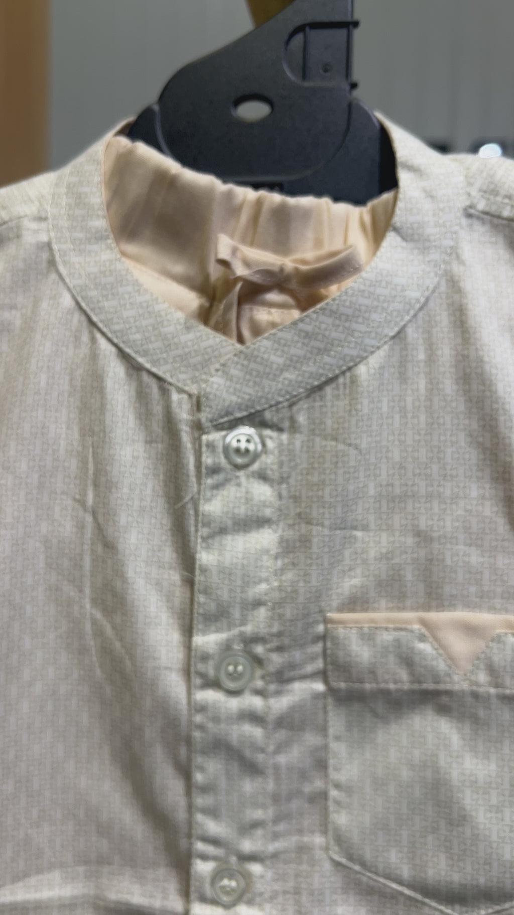 Kids Printed Short Sleeve Shirt & Elastic Waist Short Set-177