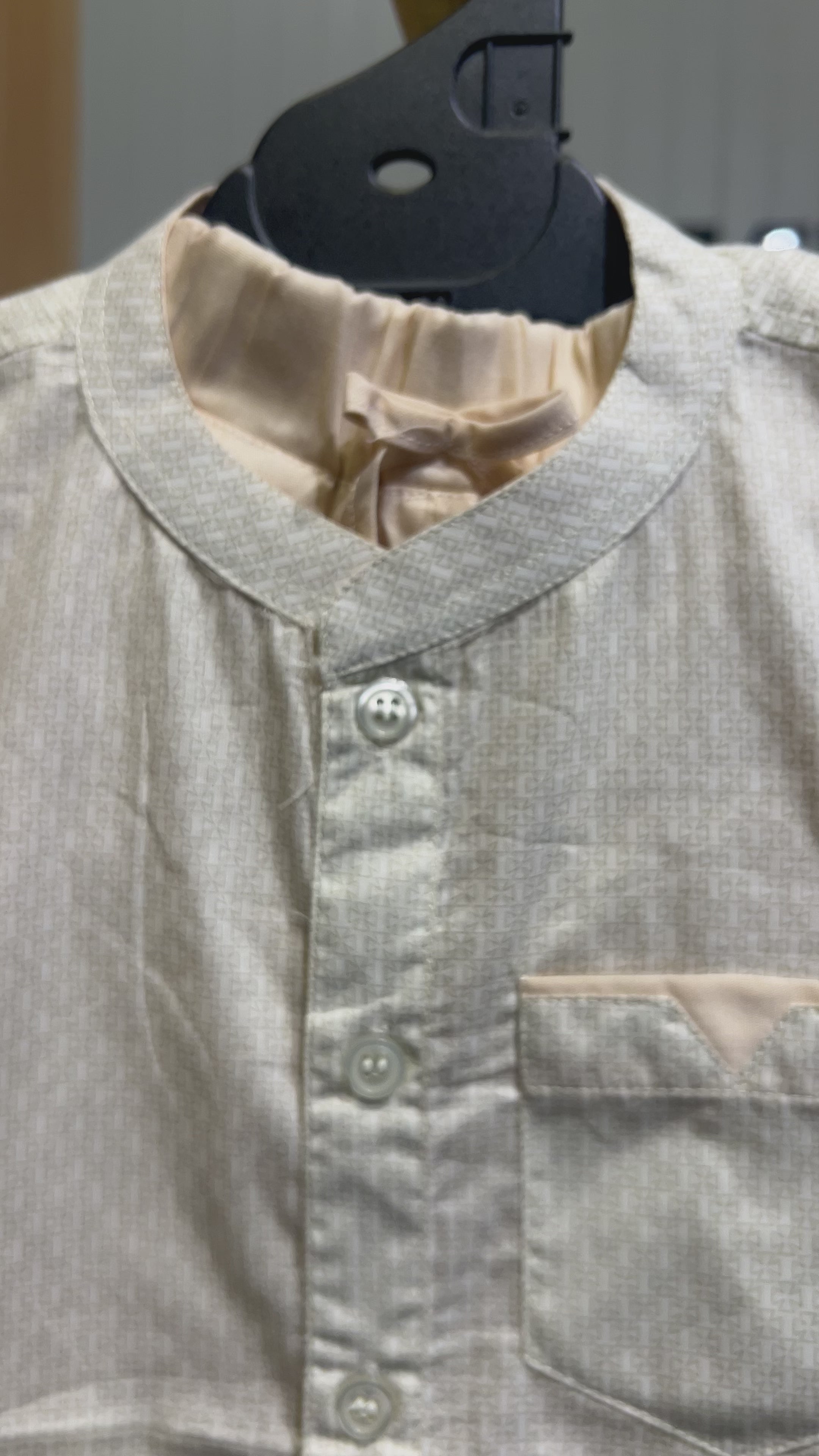 Kids Printed Short Sleeve Shirt & Elastic Waist Short Set-177