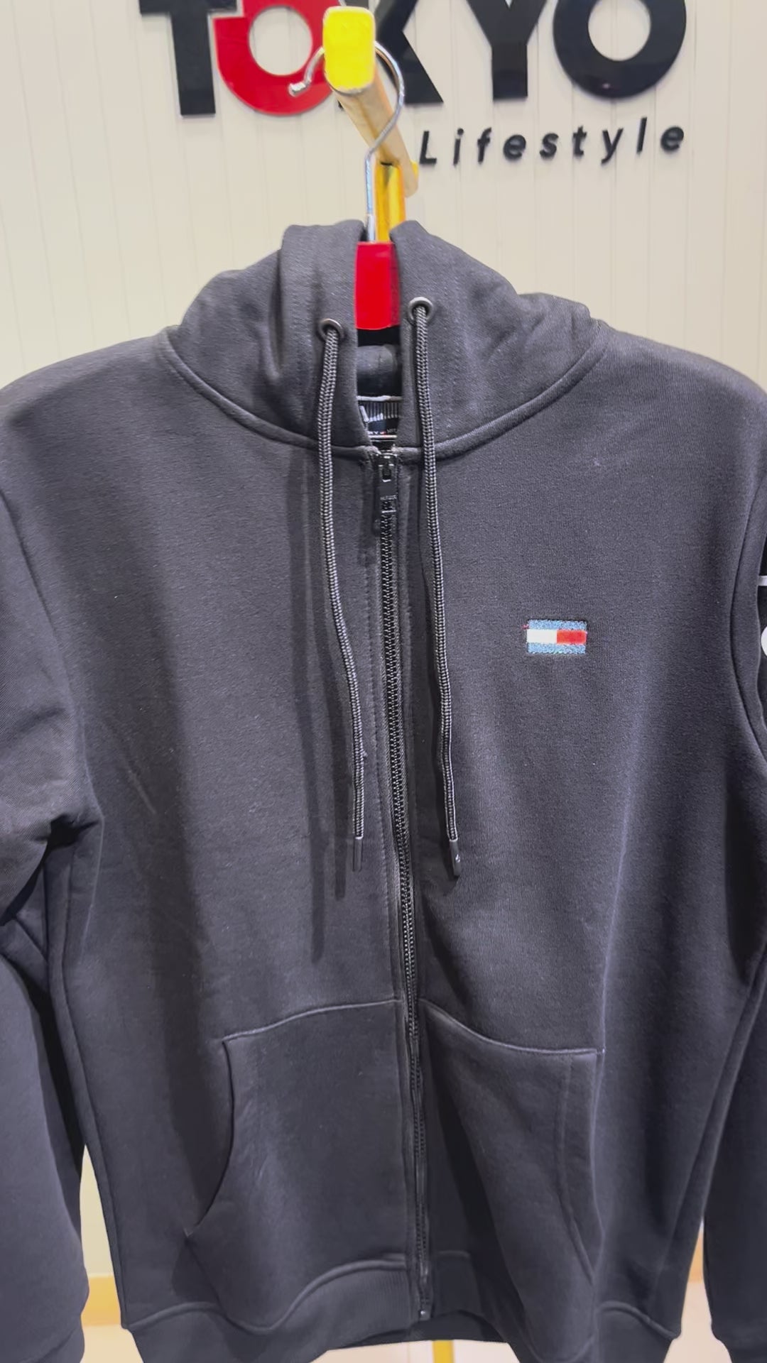 Mens Premium Black Full-Zip Hoodie 1012