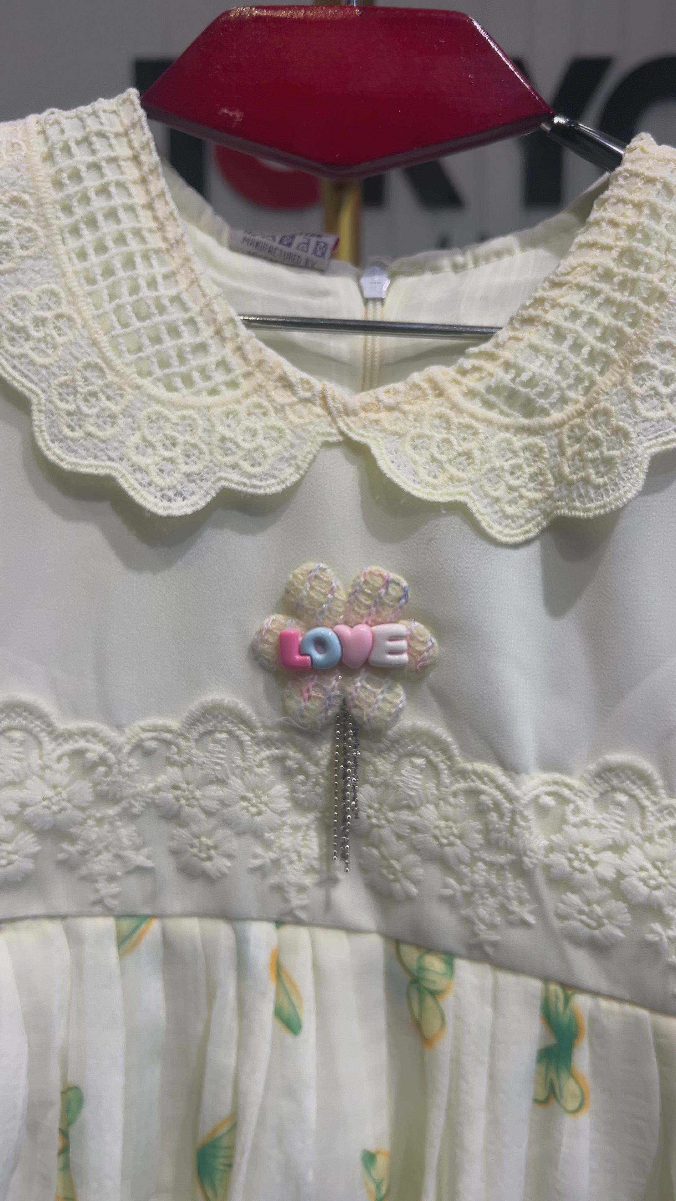 Girls Butterfly Lace Party Dress 035