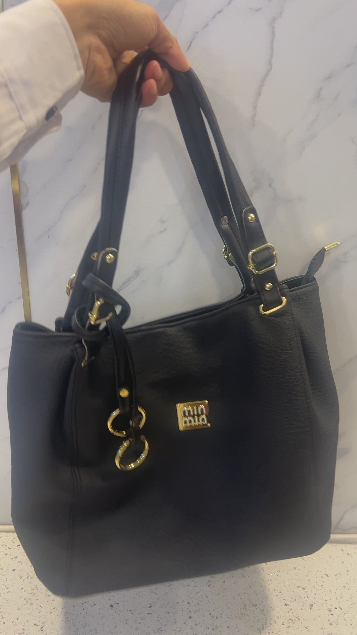 Premium Textured Shoulder Tote Handbag – LB38
