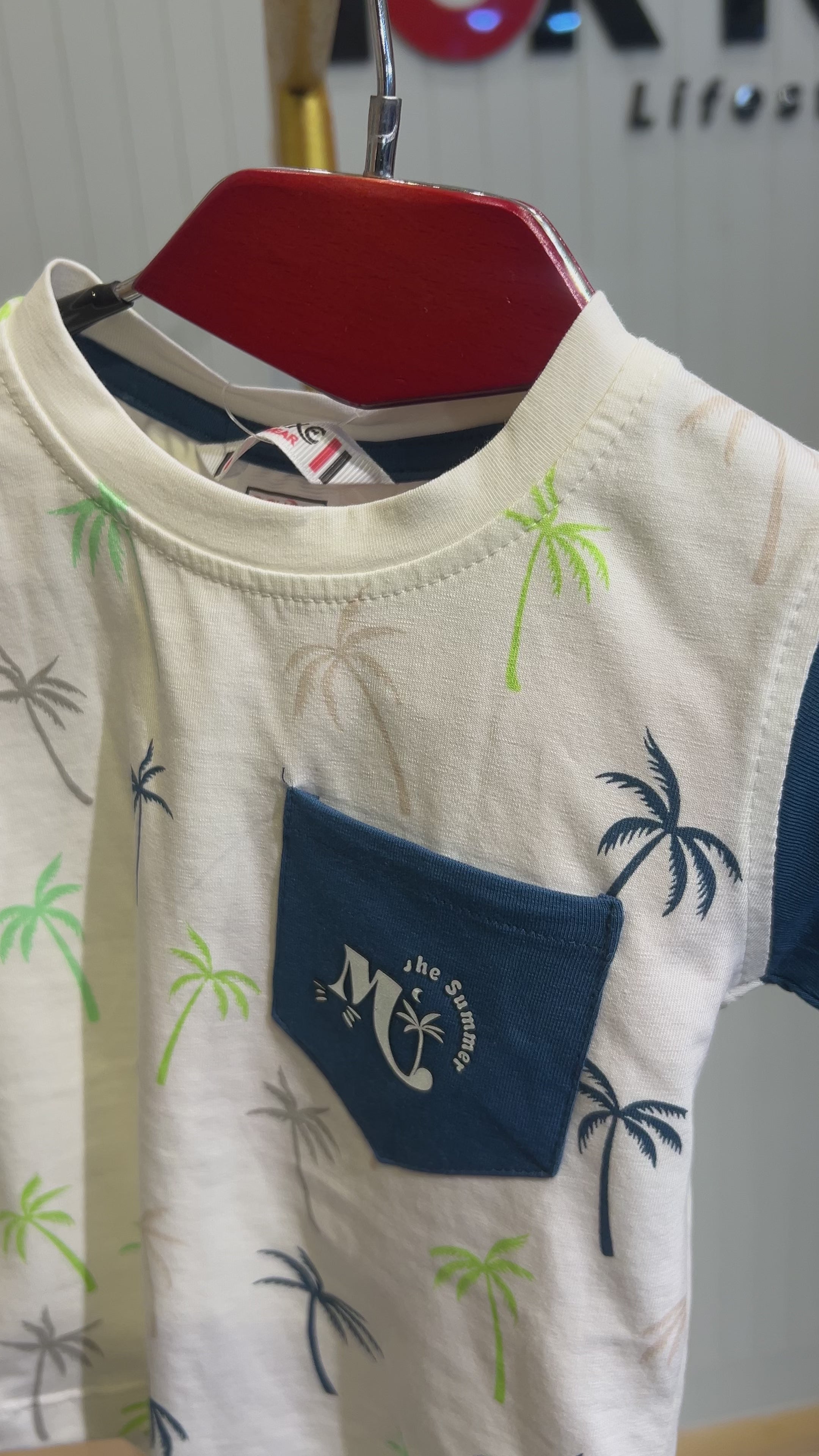 Boys Summer Palm Tree Printed T-Shirt & Shorts Set..345..