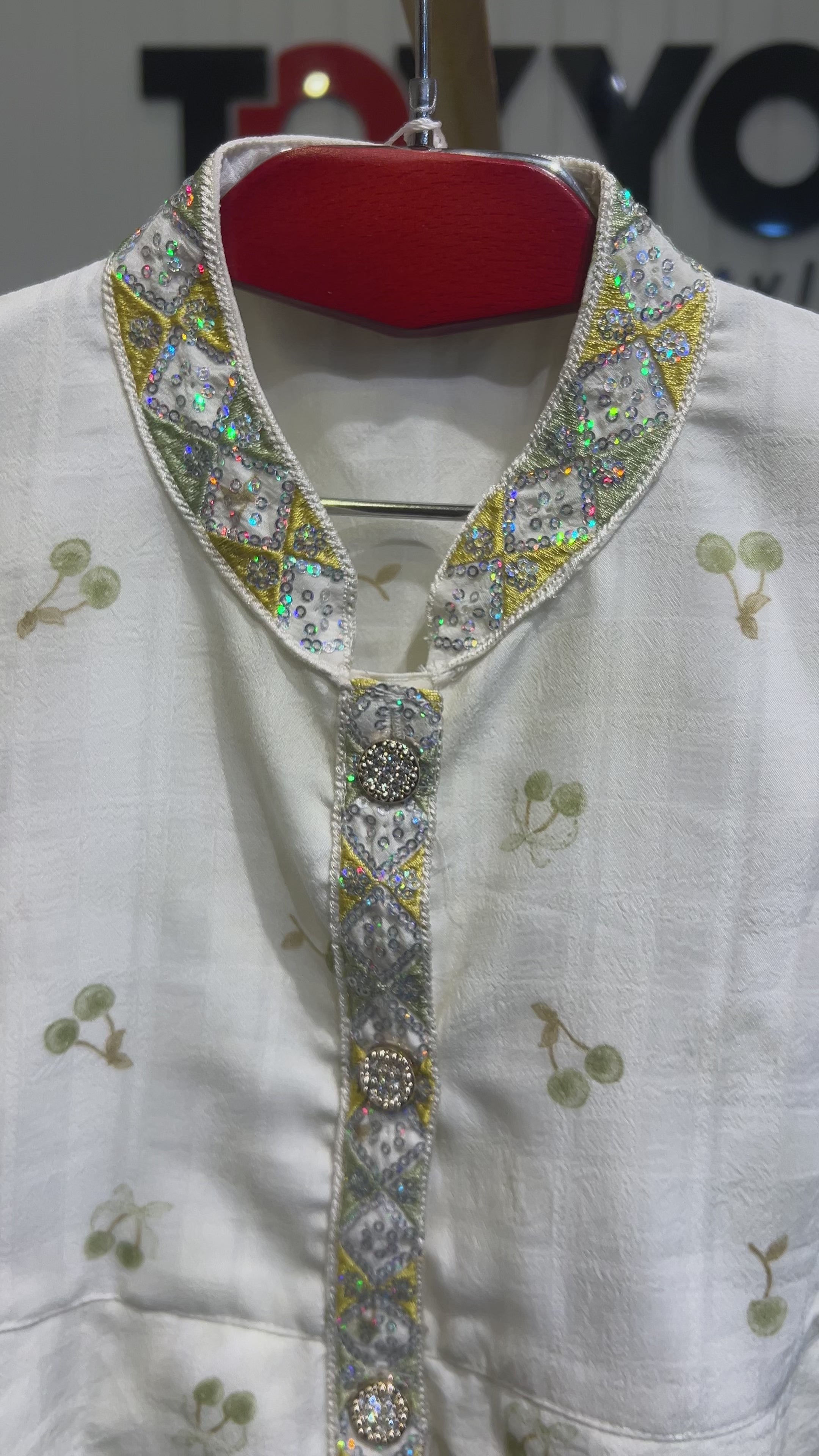Girls Embroidered Floral Kurti Set (Assorted Colors) 33
