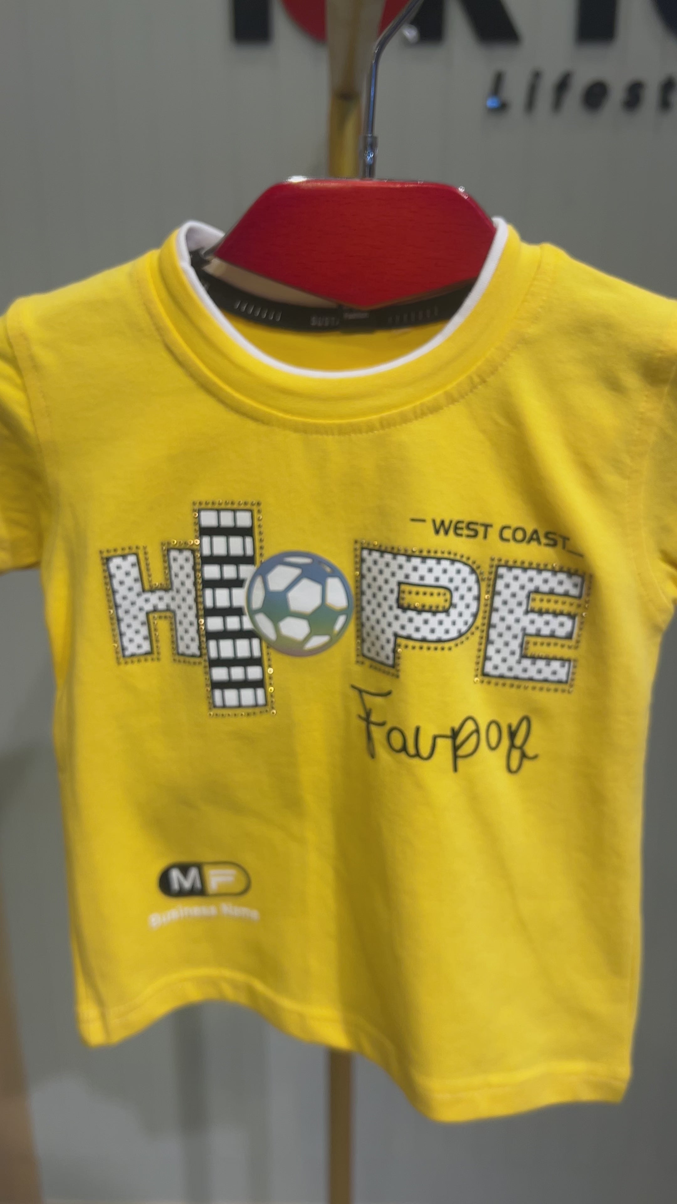 Kids “HOPE” Printed T-Shirt & Shorts Set – West Coast Edition 333