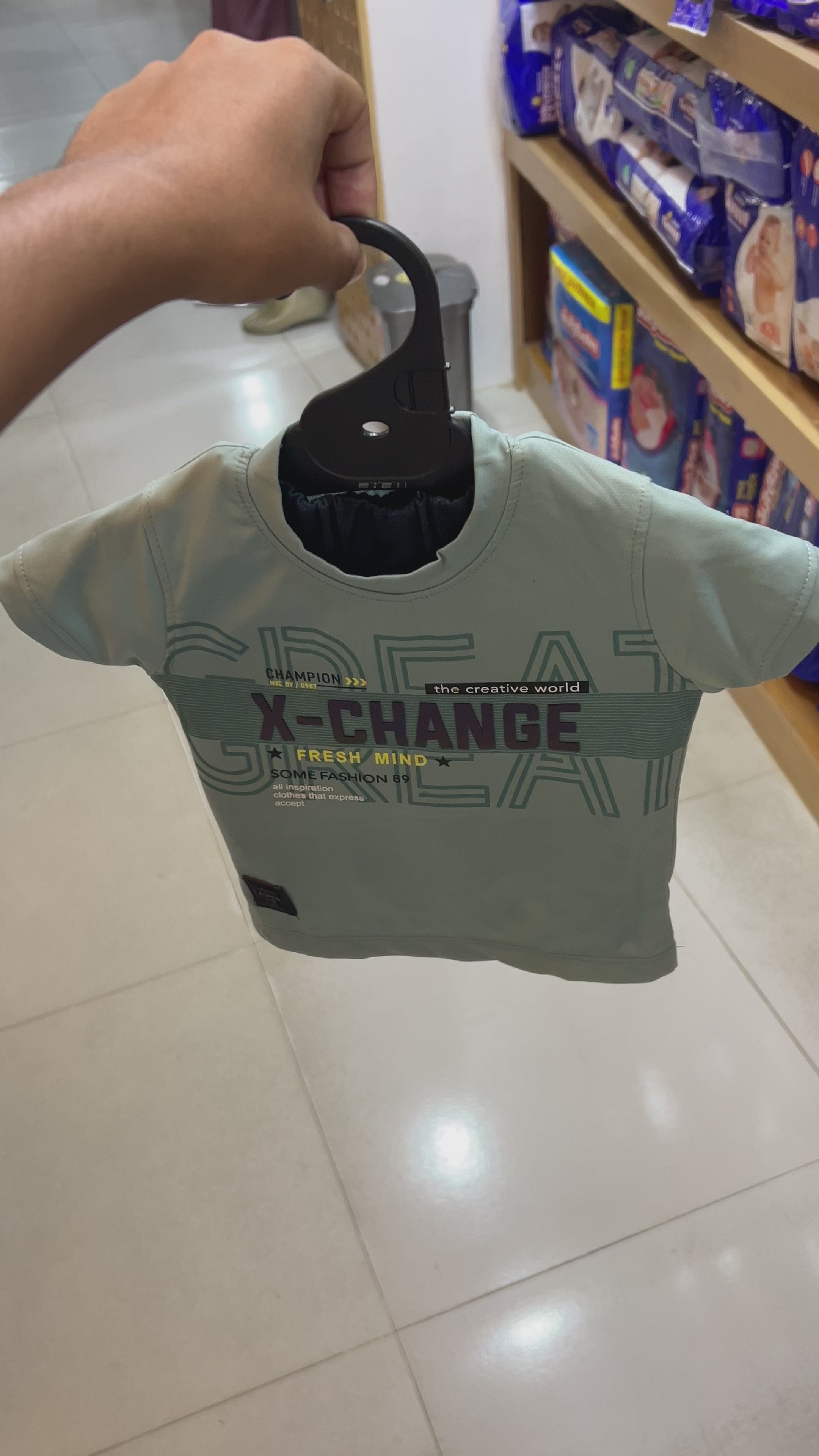 Kids X-Change Printed T-Shirt & Shorts Set.324.