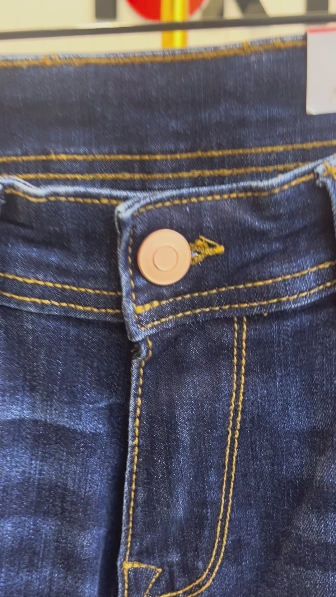 Deep Blue 5 Pocket Mid-Rise Slim Straight Fit Stretch Jeans RJ6384