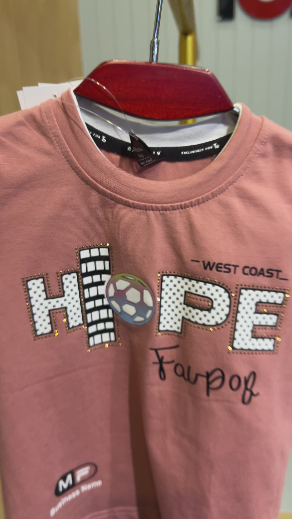 Kids “HOPE West Coast” Printed T-Shirt & Shorts Set 333