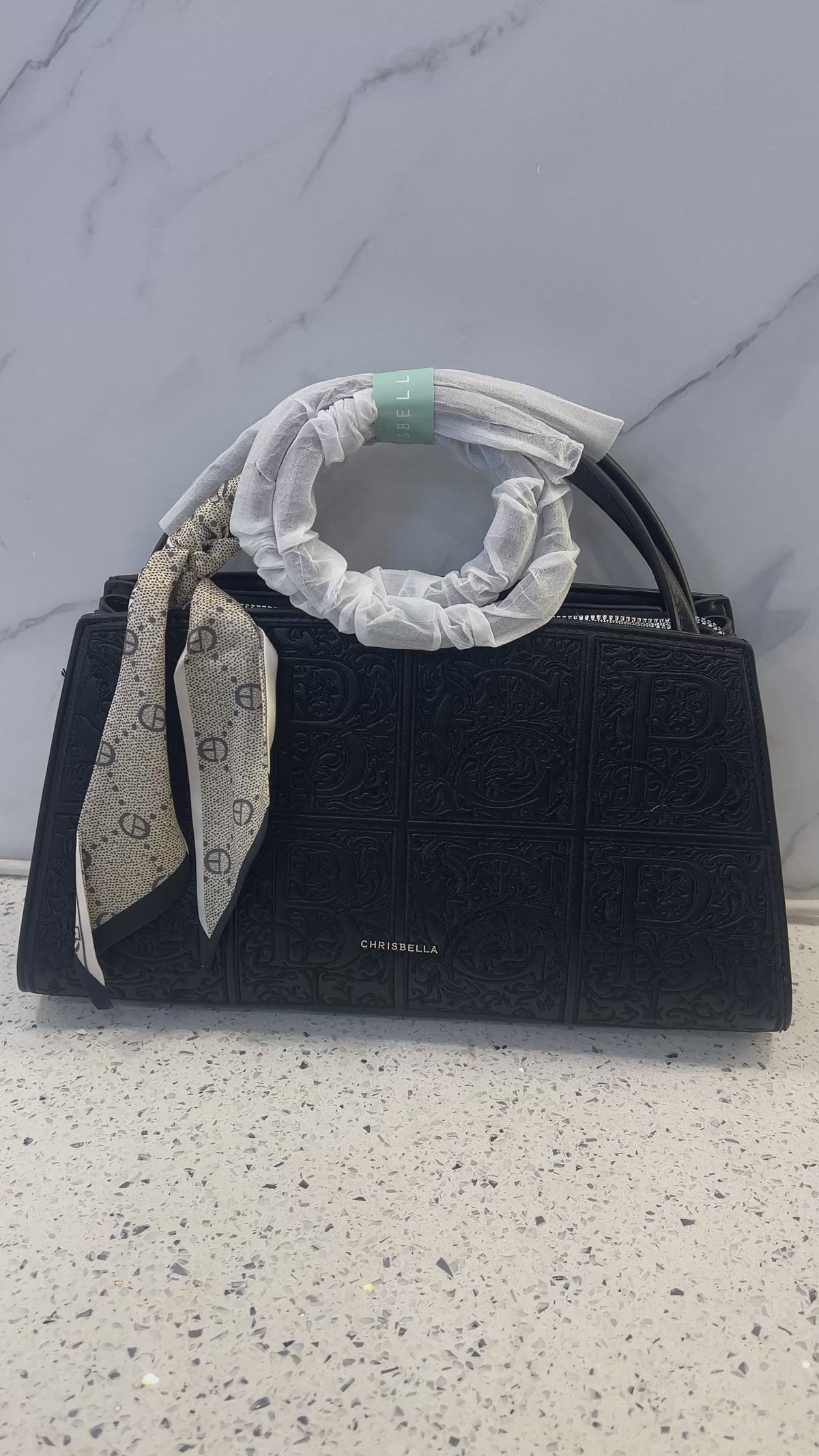 Premium Embossed Structured Handbag – LB41