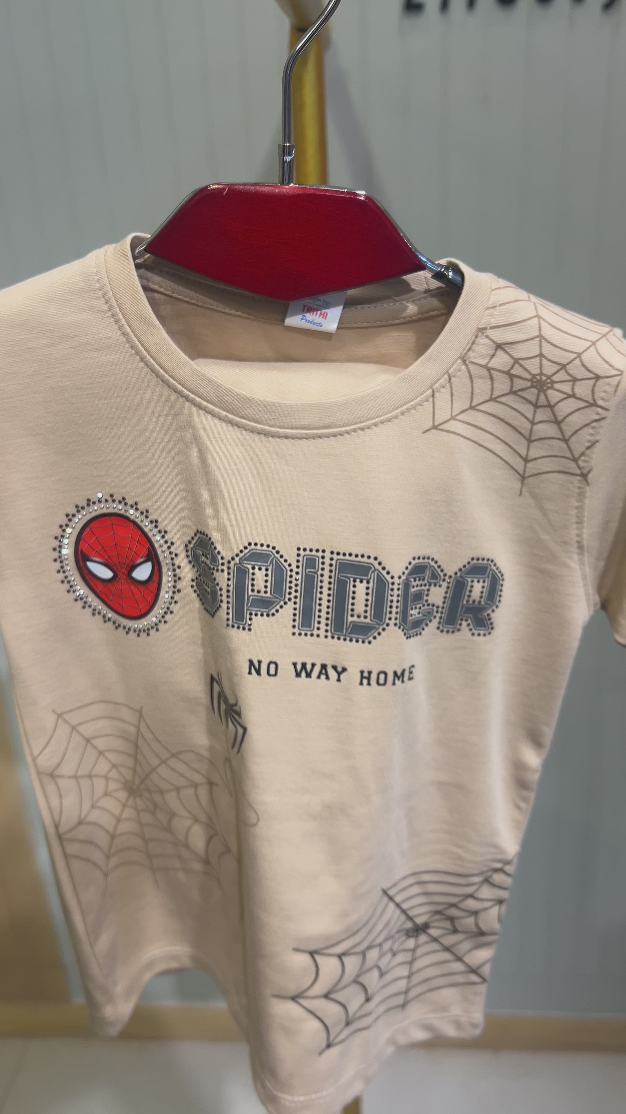 Boys “Spider – No Way Home” Graphic T-Shirt & Shorts Set 344