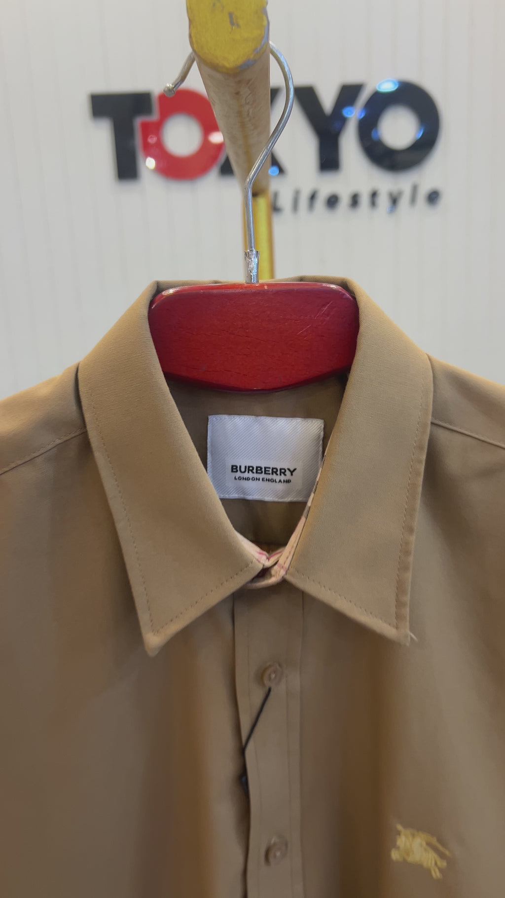 Signature Solid Shirt BRS Biscuit 34
